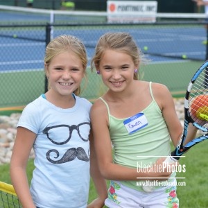 Aspiring youth tennis players, Charlotte and Gwen