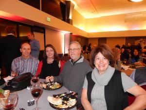 Peter and Heather Brecl, left, John Davidson and Felicia Diamond at the Denver Jewish Film Festival