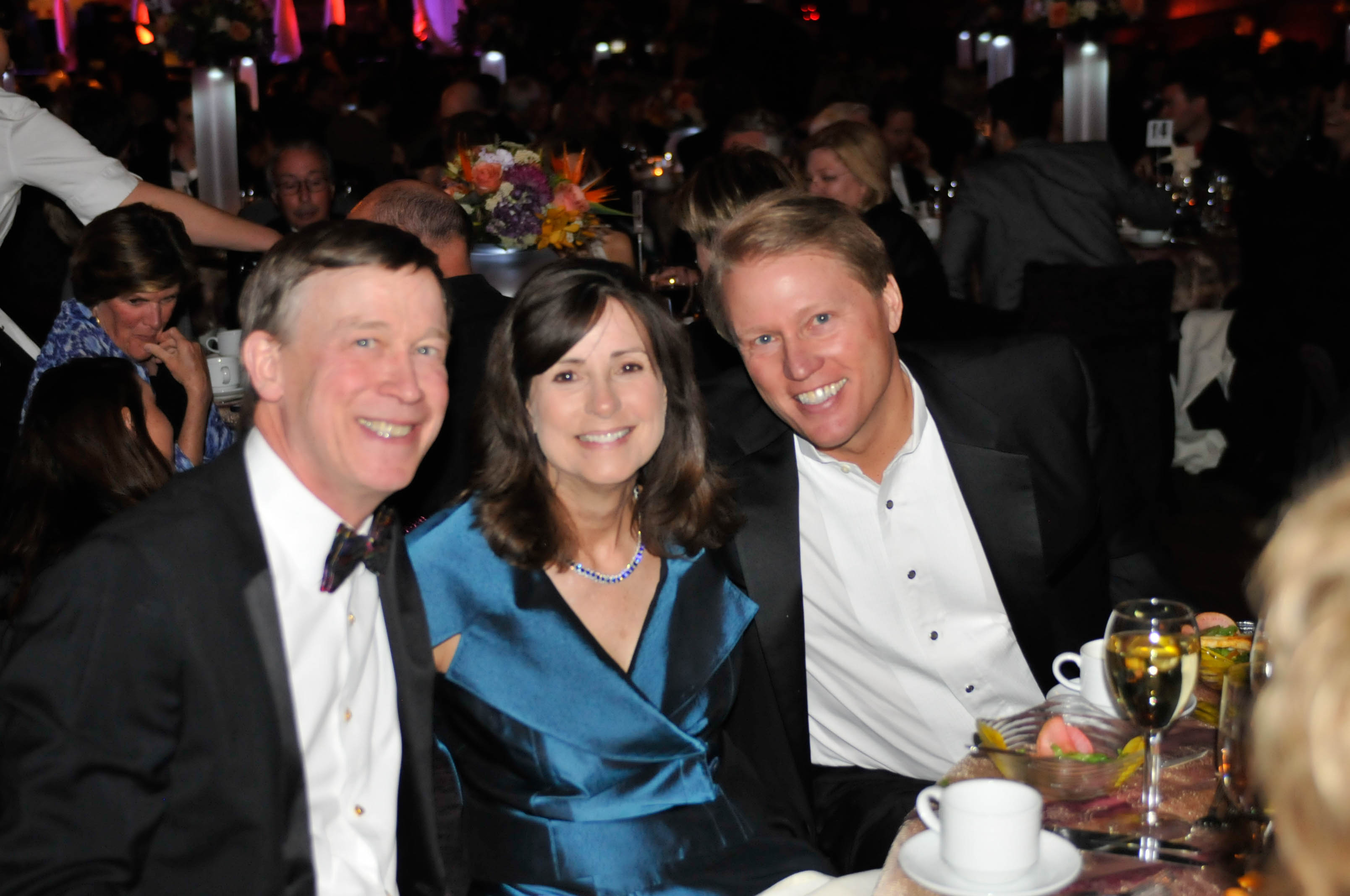 Governor John Hickenlooper With Event Chairs Denise Oleary And Kent Thiry