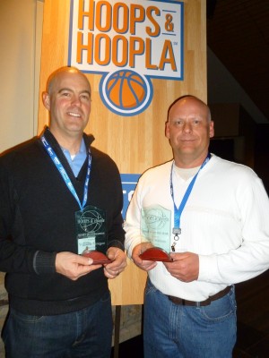 Honorees: Heart of a Champion award, Bill Gregor (left); and Rookie of the Year, Ryan Wilson