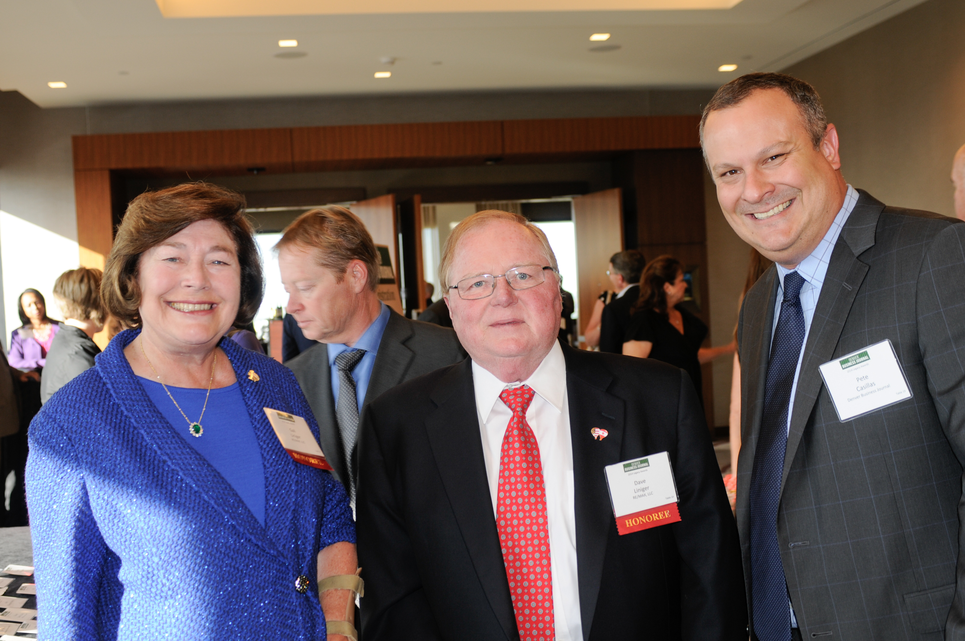 Honorees Gail And Dave Liniger, Left, With Dbj President And Publisher 