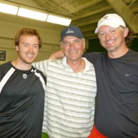(l to r): Meadow Creek member Brian Mikkelson, with teaching pros Doug Rees and Ashley Tindle