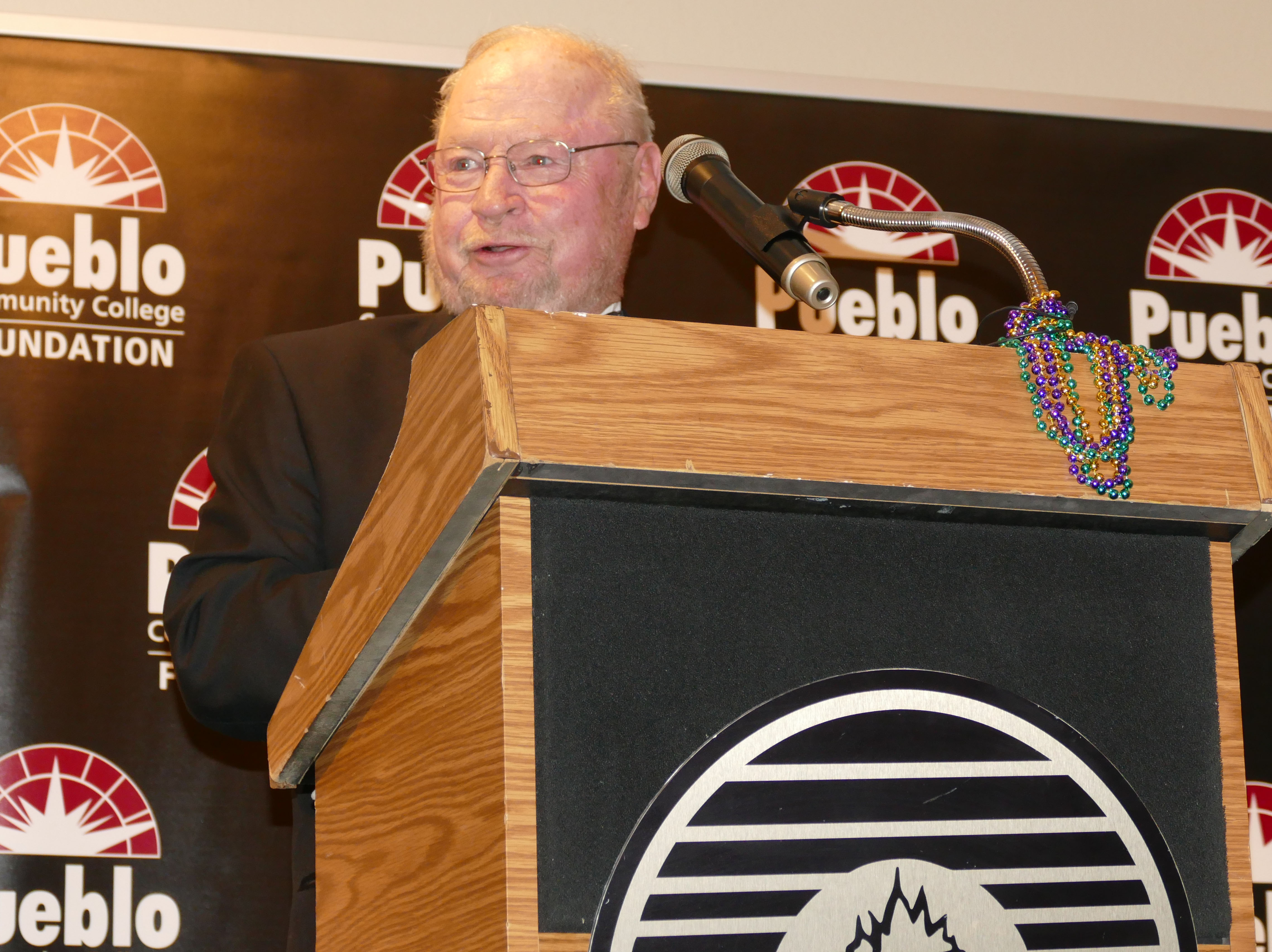 Inductee Jack Quinn talks about some of his memories in Pueblo