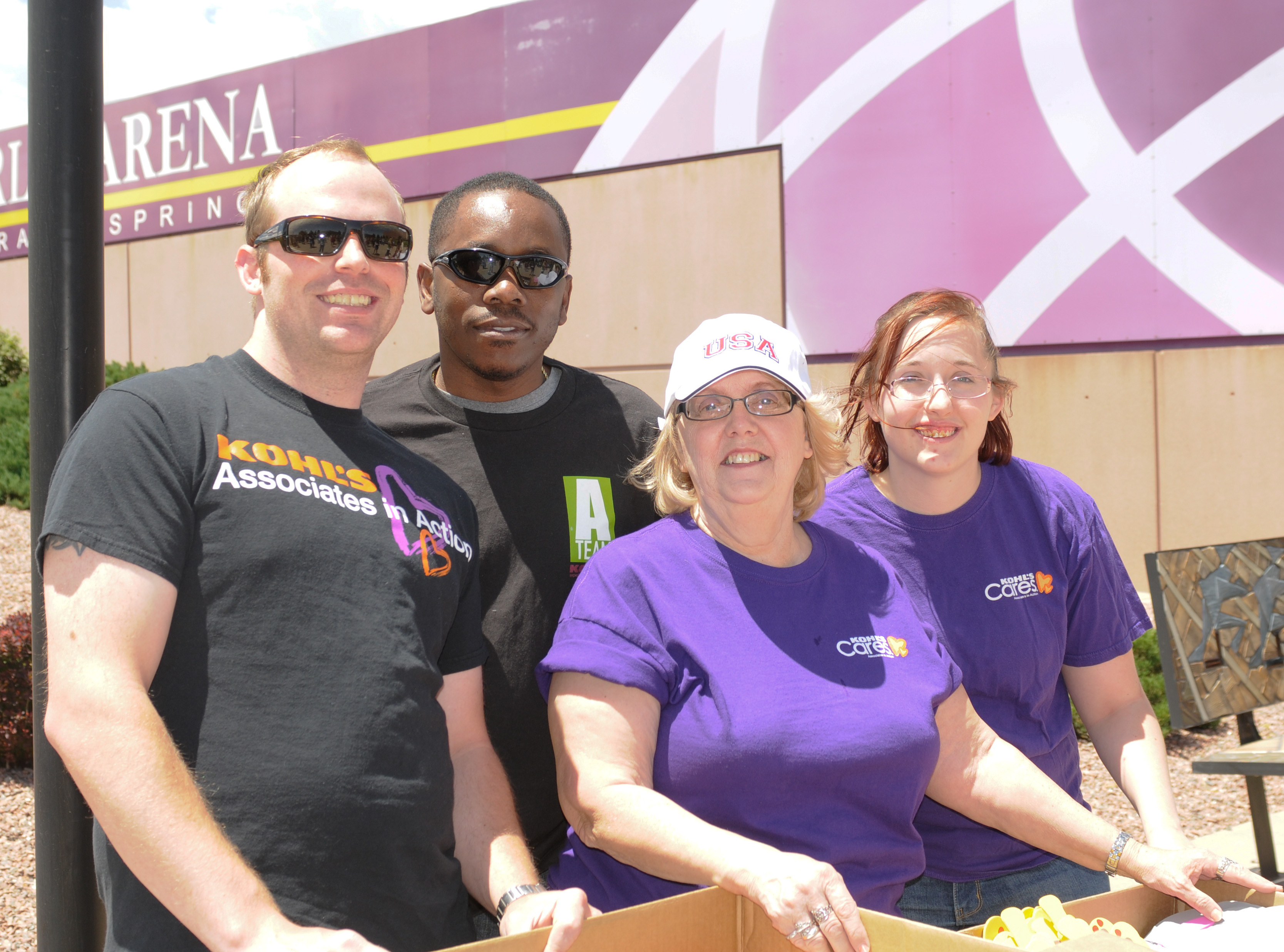 Cody Driml, left, Oral Caine, Ruth Bauer and Kat Hubbard ...