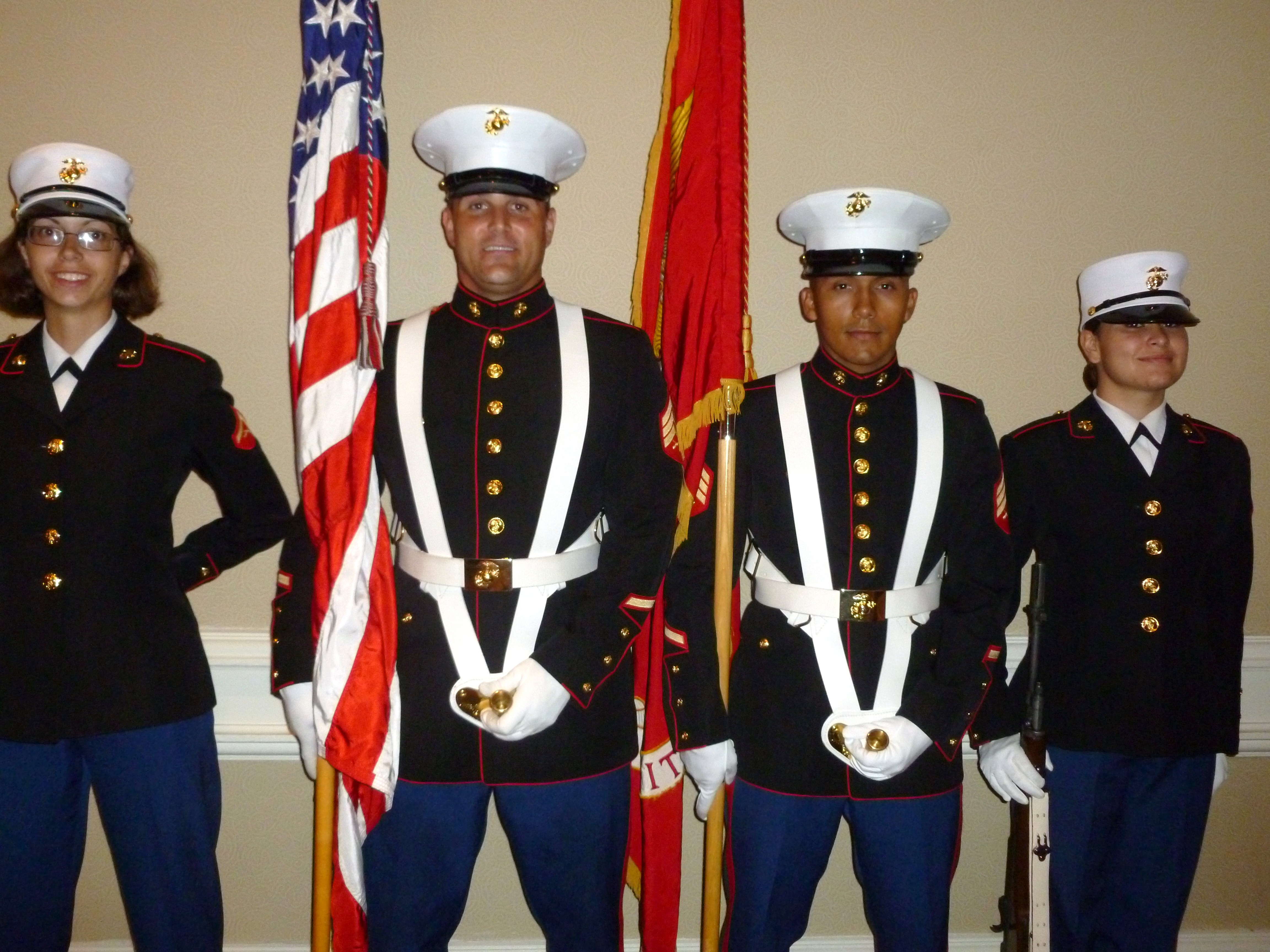 Color Guard members were from Buckley AFB CLB, Battalion 453.