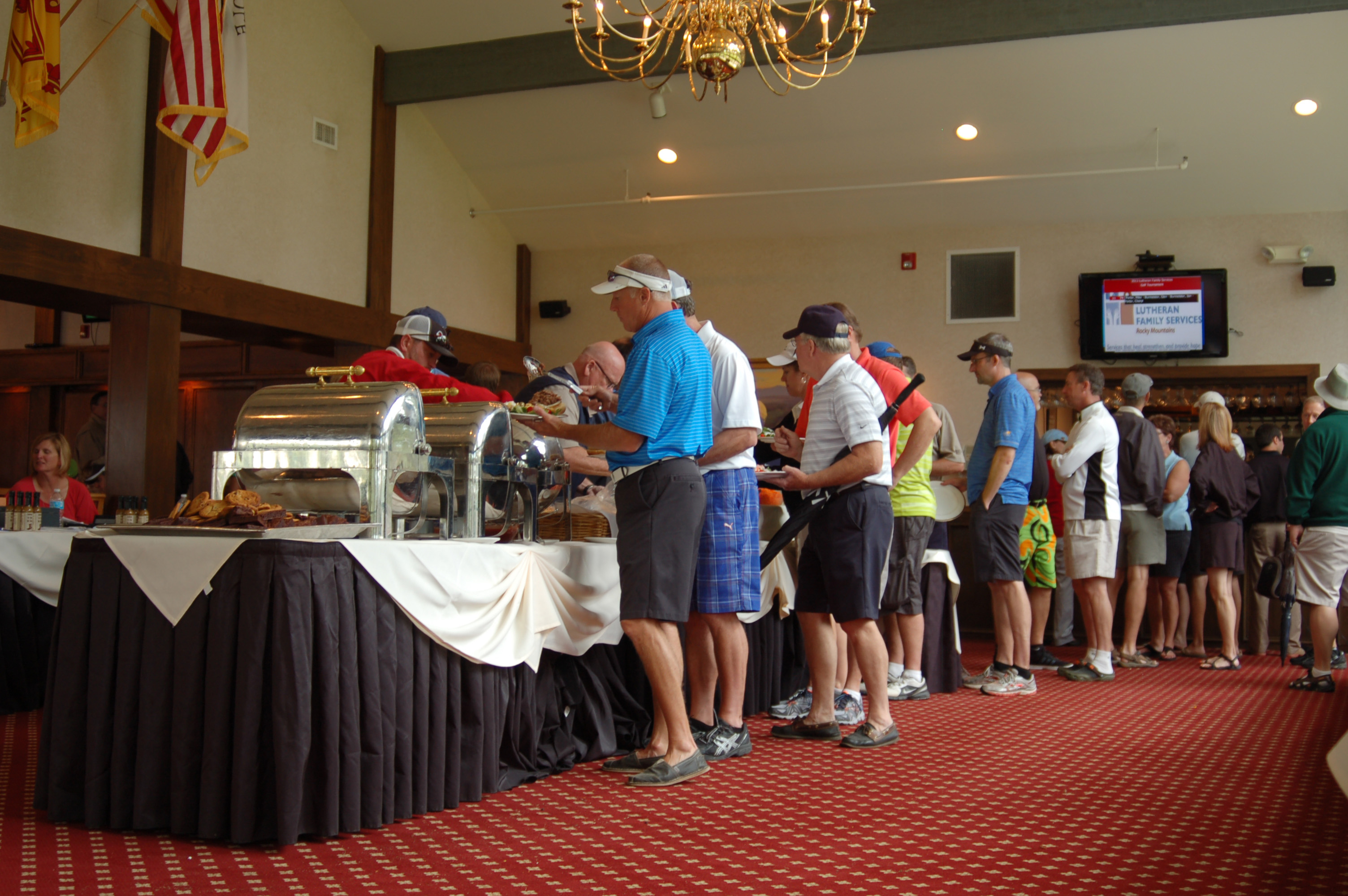 Buffet for hungry golfers