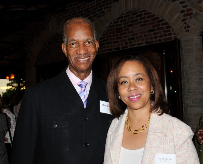Moses Brewer and board member Gwen Brewer