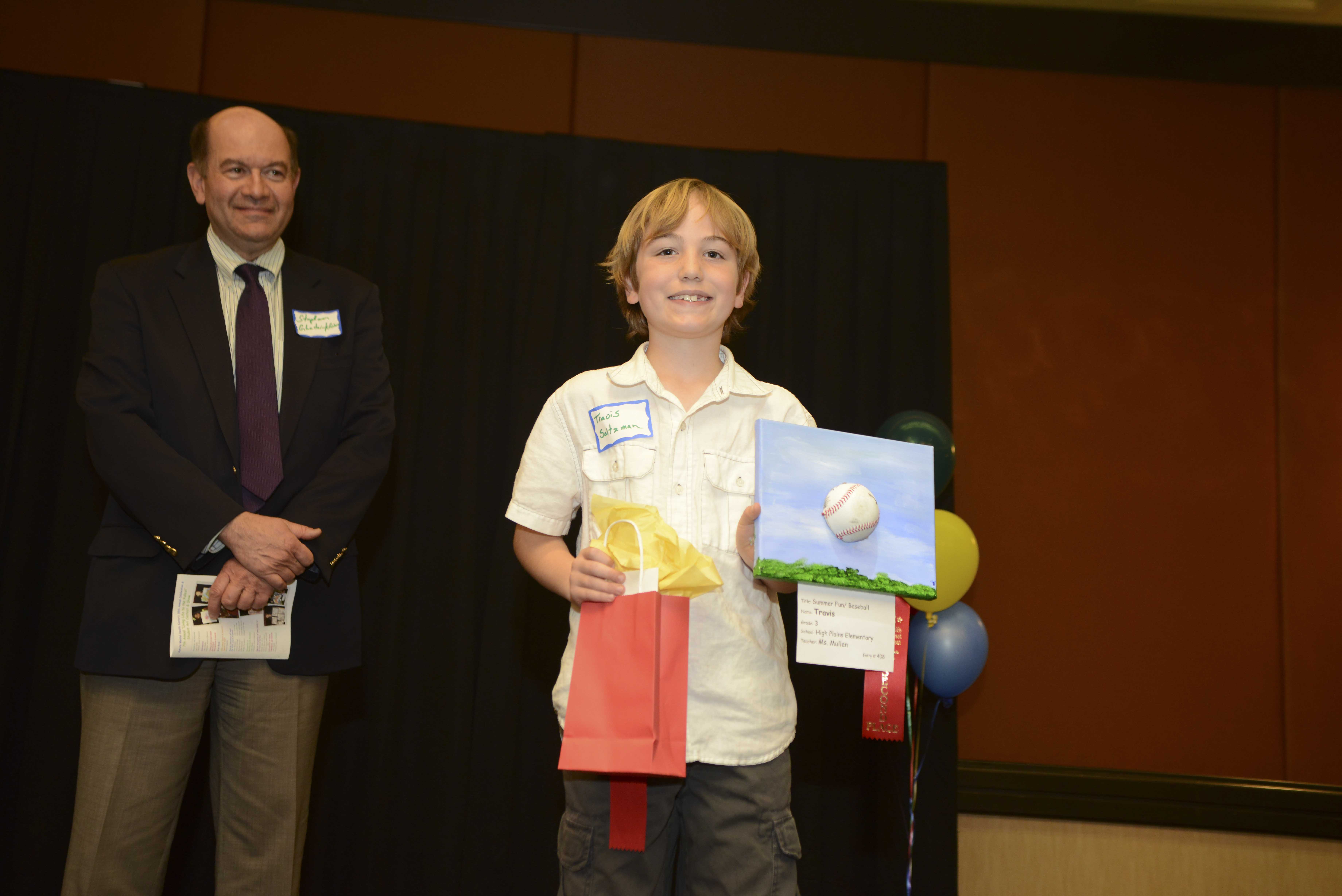 Grades K-3 second place Travis Saltzman from High Plains Elementary