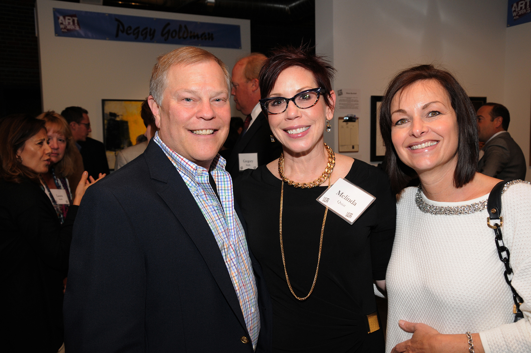 Barry CurtissLusher (ADL National Chair), Melinda Quiat (honoree) and Lisa Soicher