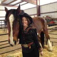 2. HYM Felicia Diamond with her handsome horse Dan at the Urban Farms of Denver