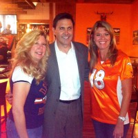 31. HYM’s Louise Richardson & Lionel Bienvenu of Channel 7 News with Michele Gebhart at Chinook Tavern