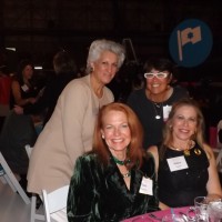 40. Ellen Premack & Future HYM Nancy Alterman standing, Toni Palmer & HYM Debi Tepper at Choices dinner for Jewish Colorado seated