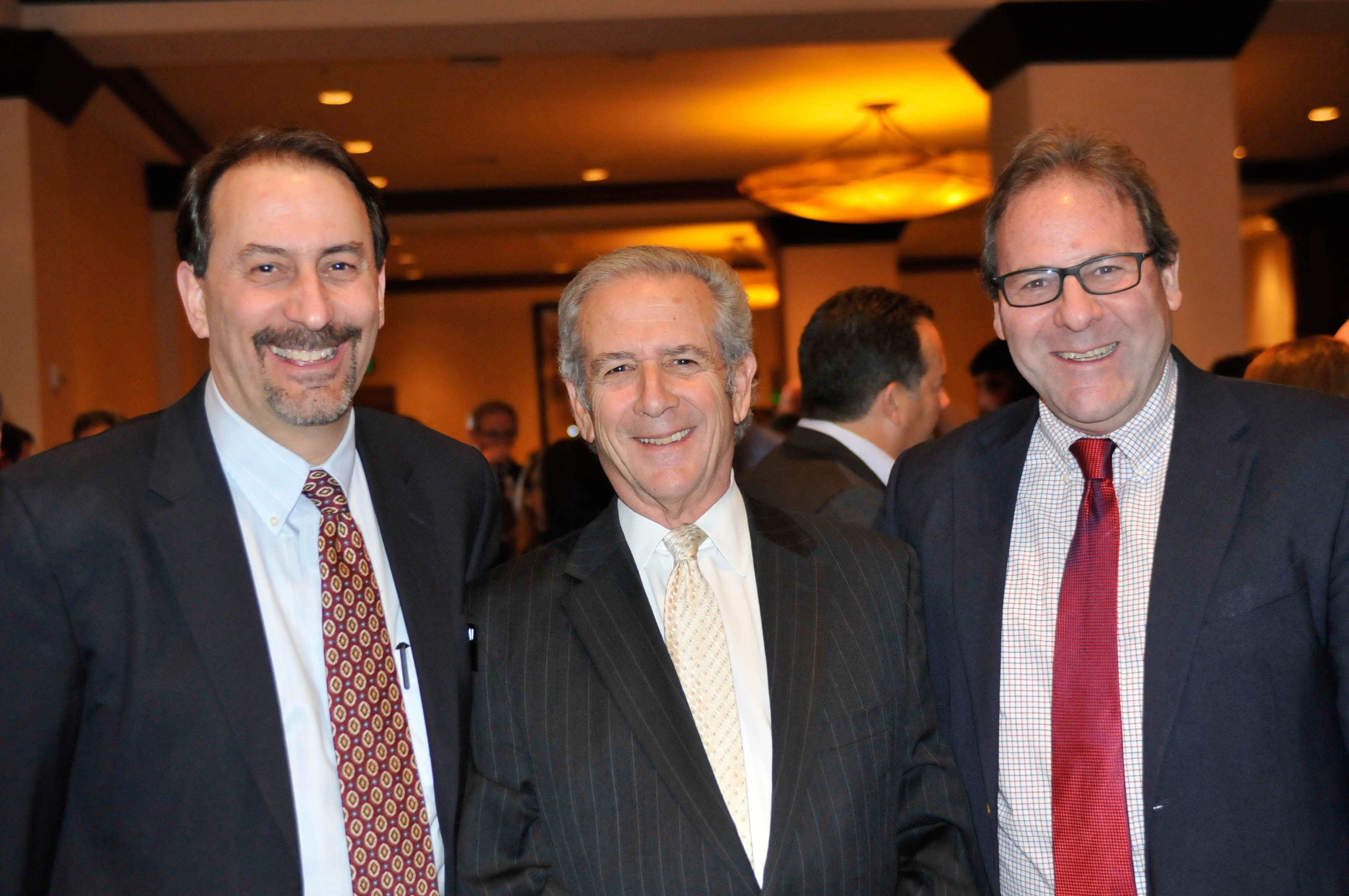 Scott Levin of ADL, left, Rabbi Steven Foster and Hal Applebaum, Jewish ...