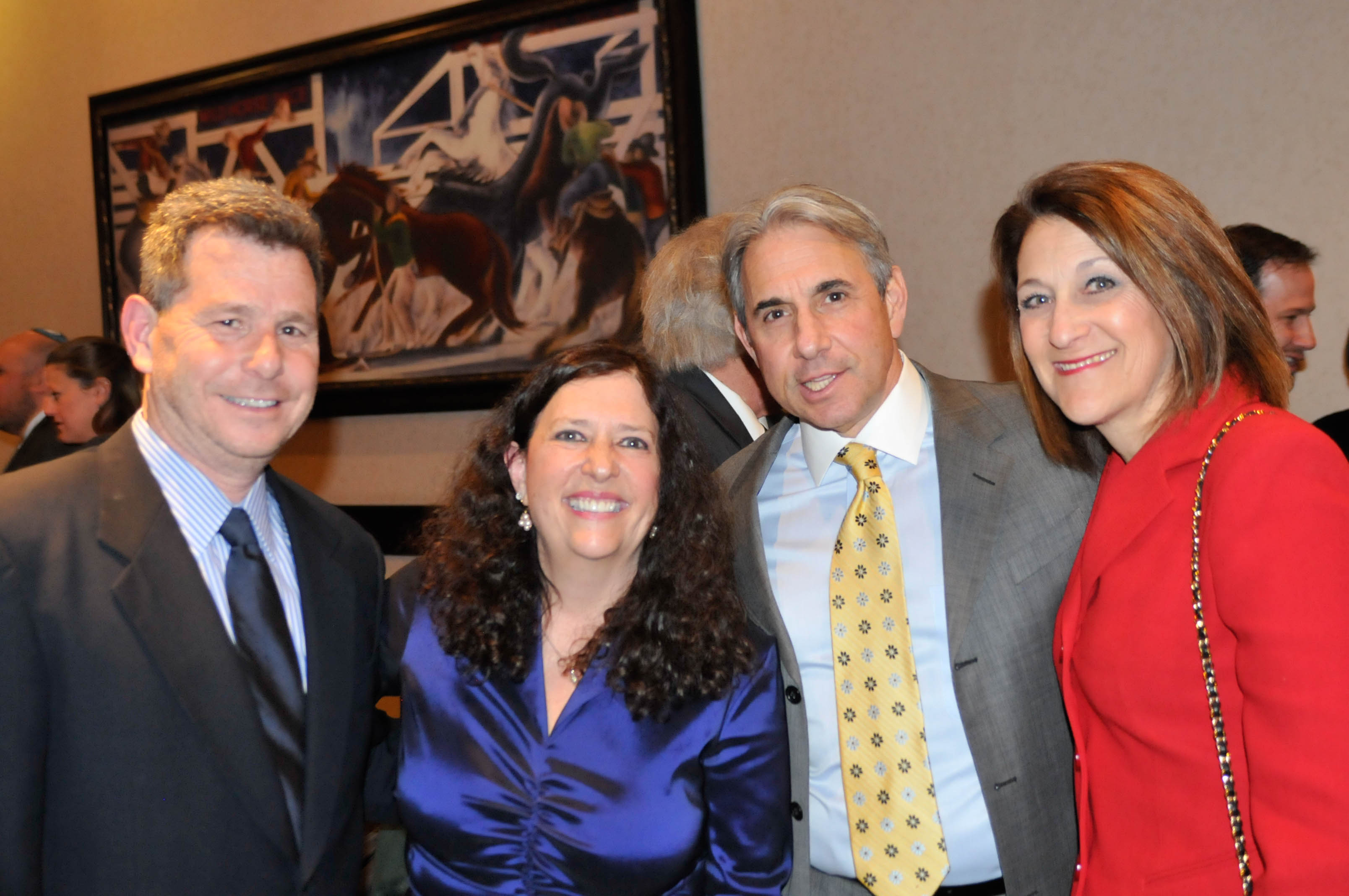 Michael and Cynthia Lowinger, left, with Michael and Susan Schwab