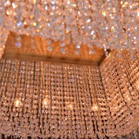 Gorgeous interior chandelier at the Ritz Carlton