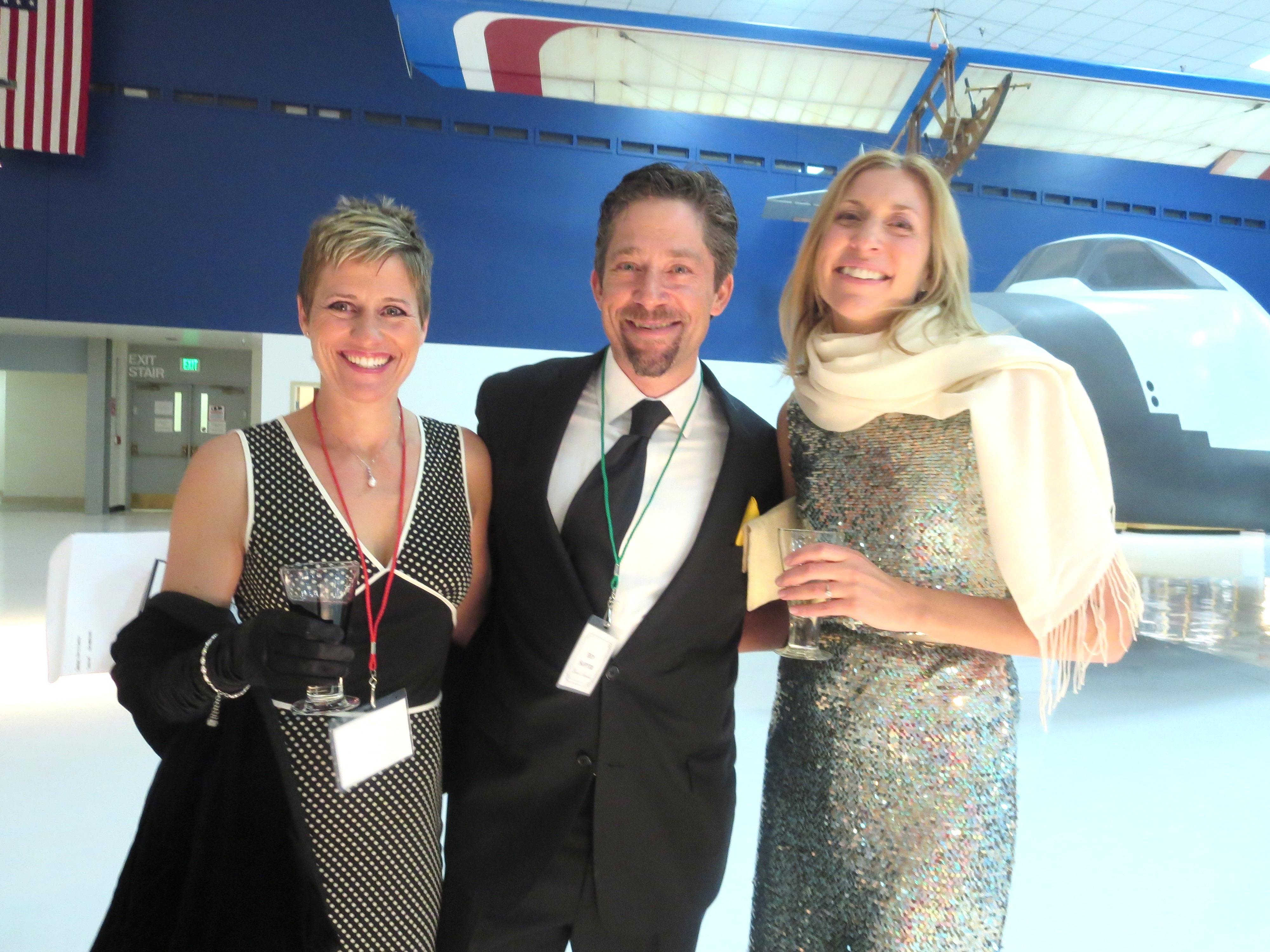L to R Saskia & Ben Sawyer, Noelle Riccardella