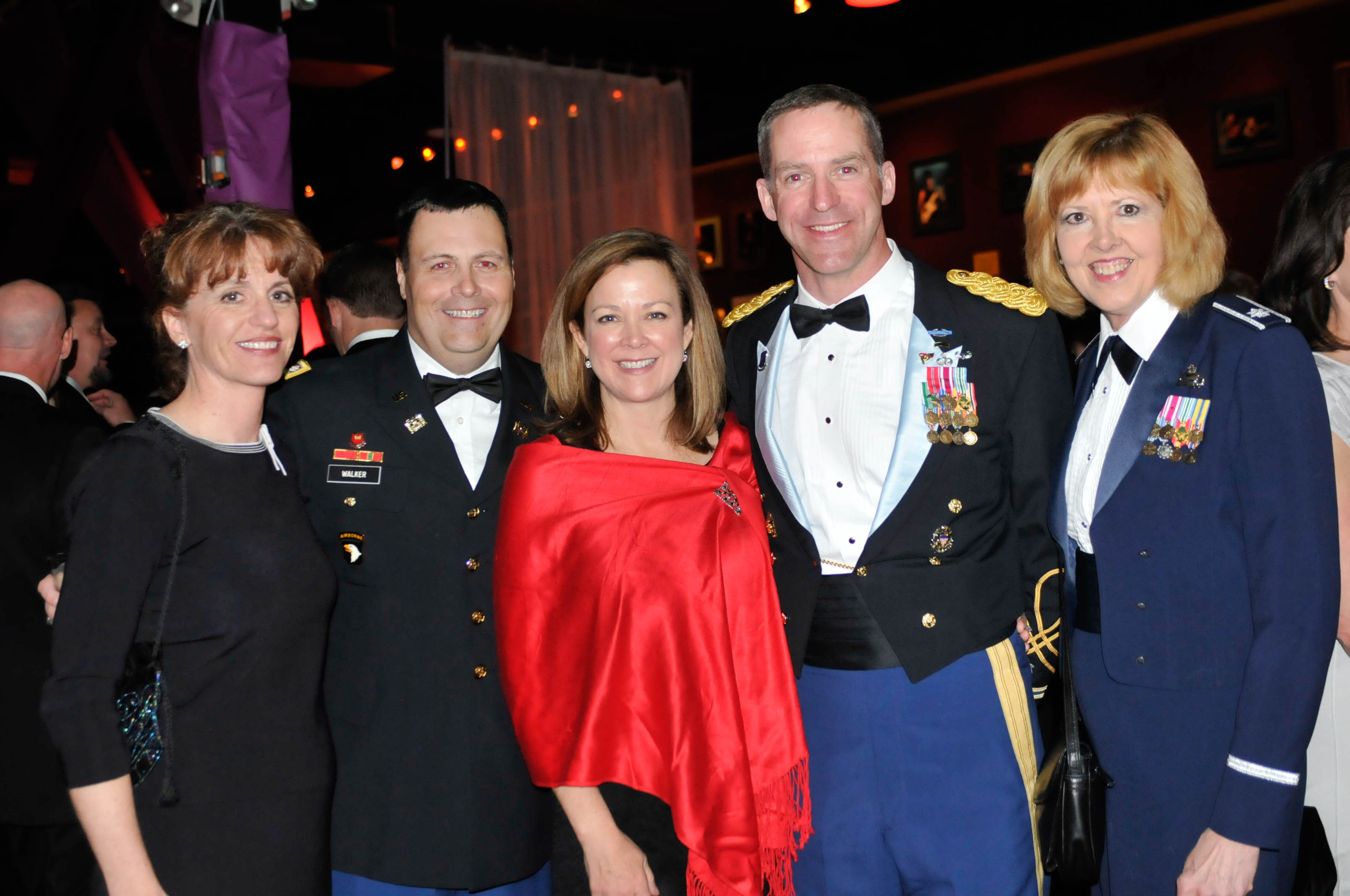 Kris and LTC Malcolm Walker, left, Kayna Reed, LTC John Toth and LTC ...