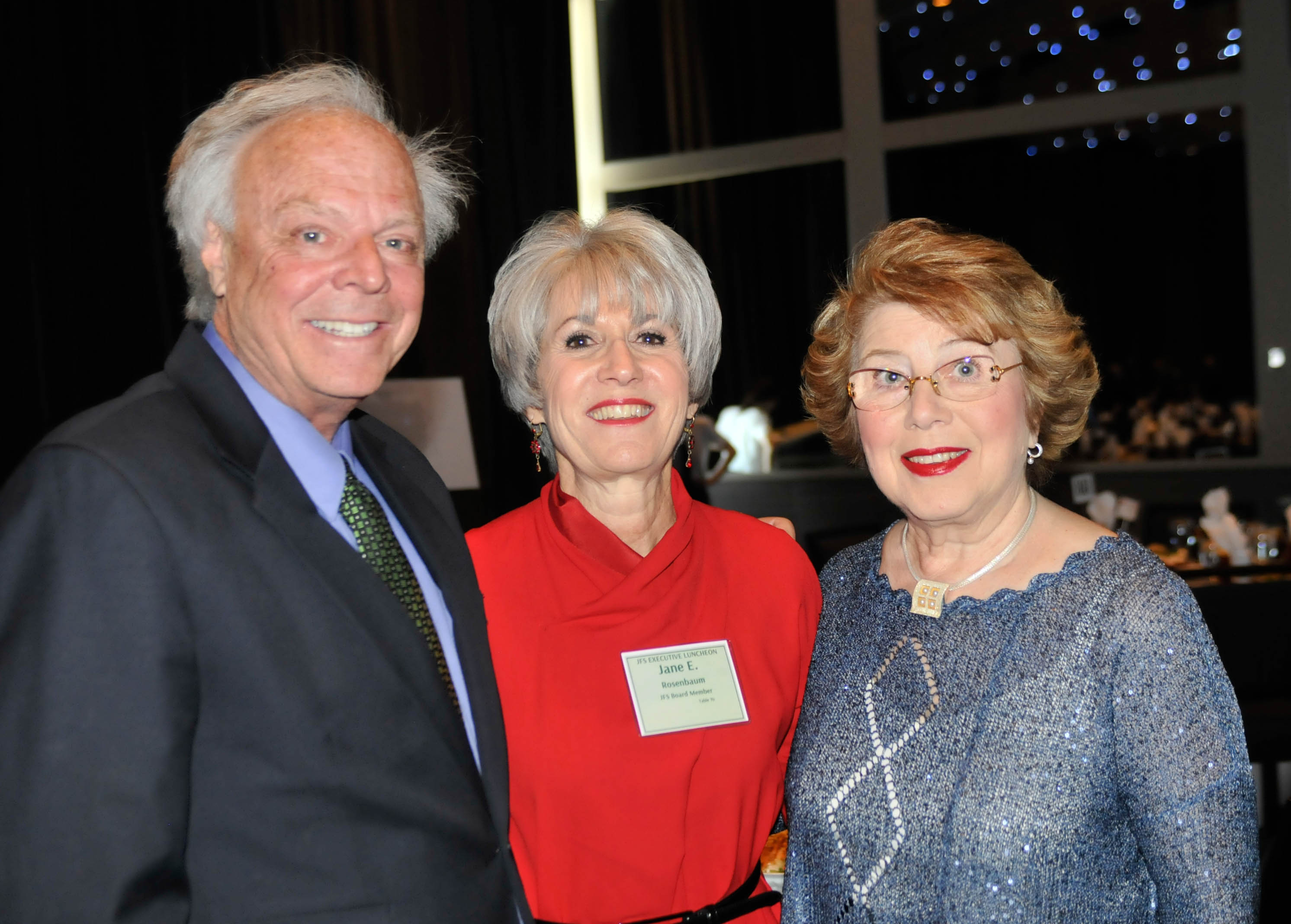 Mike Opatowski with board member Jane Rosenbaum and Yana Vishnitsky