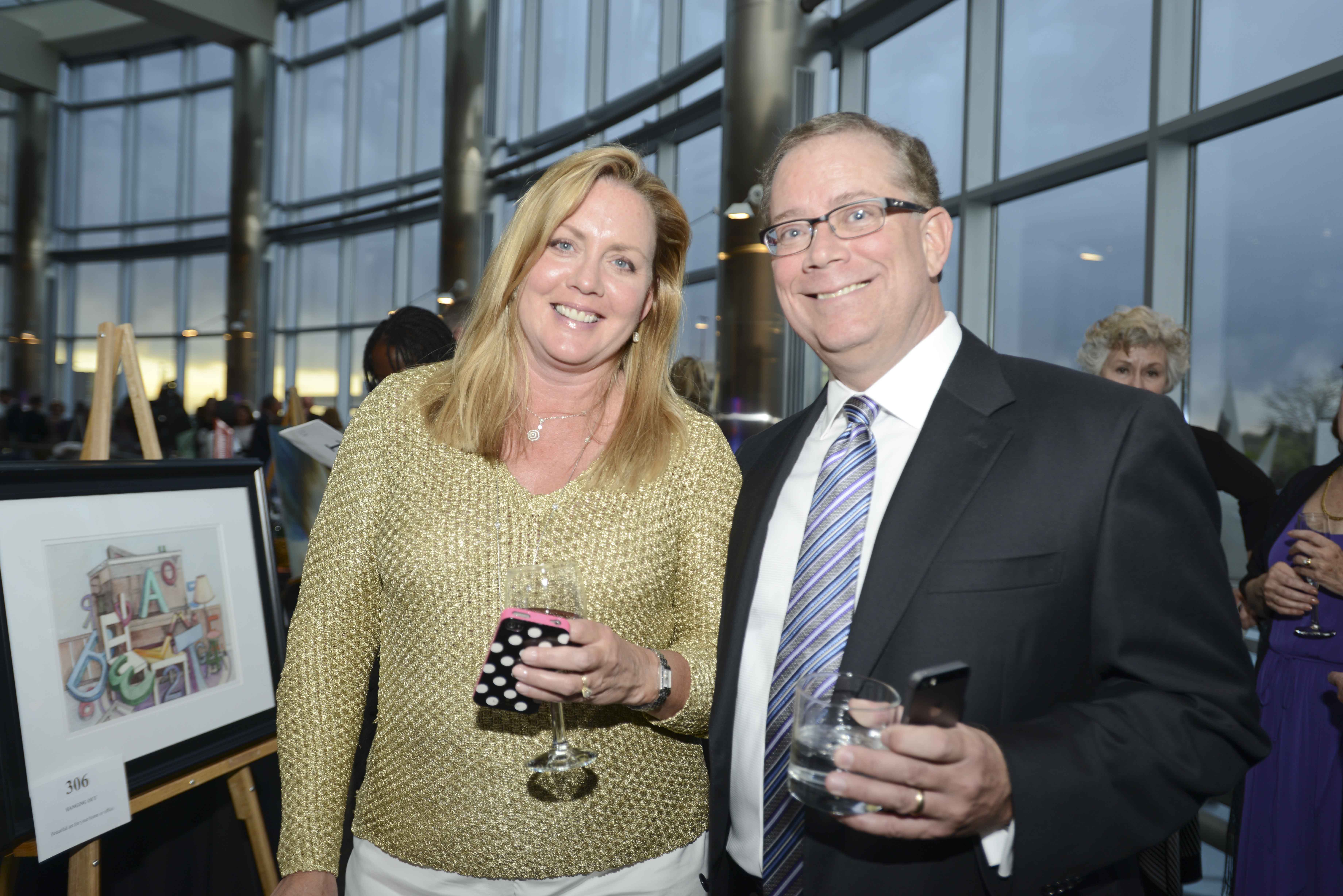 Janice Laney, left and Brian Lilly