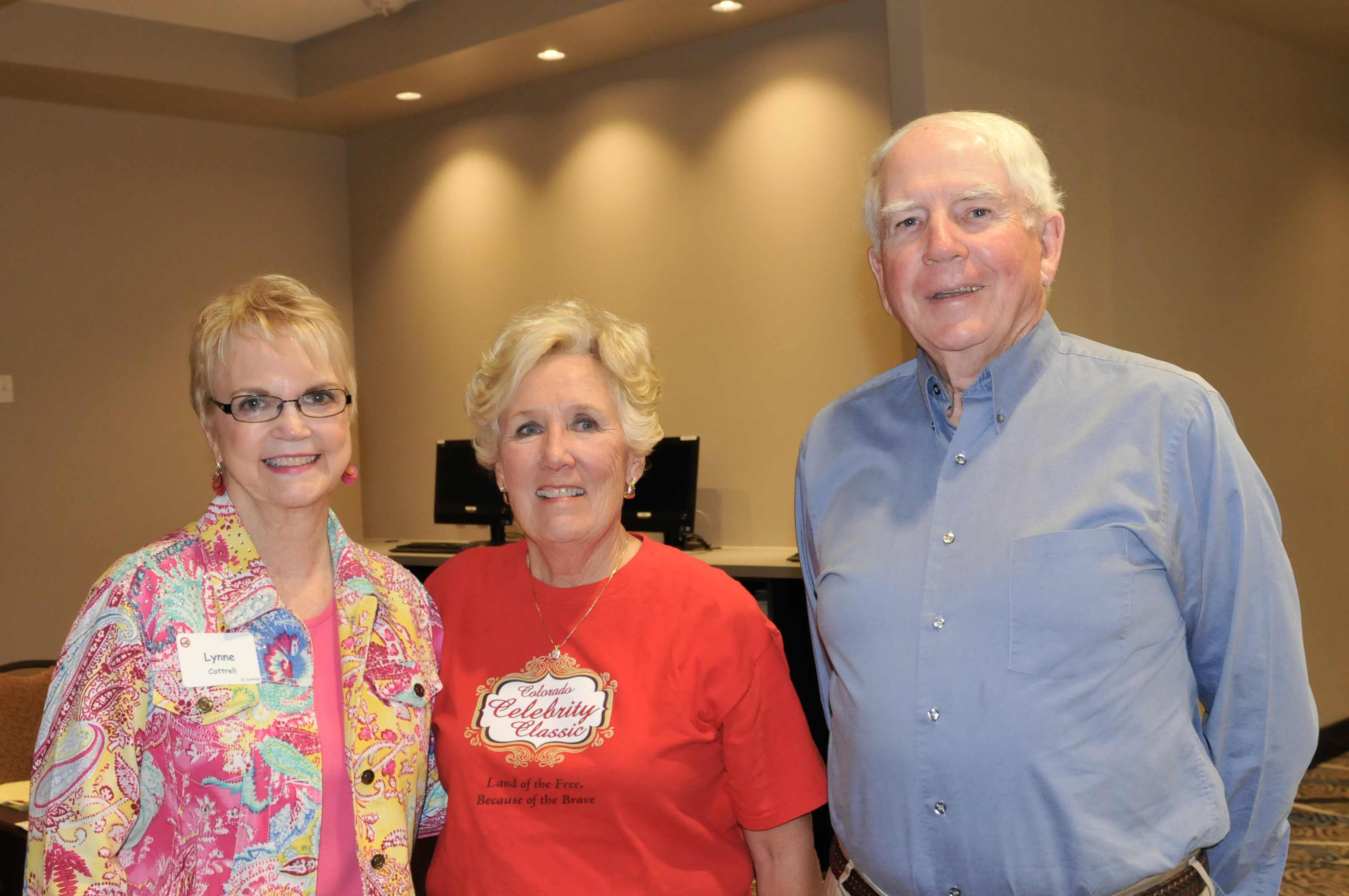 Lynne Cottrell, left, with Sharon Ernest and Jim O'Connor