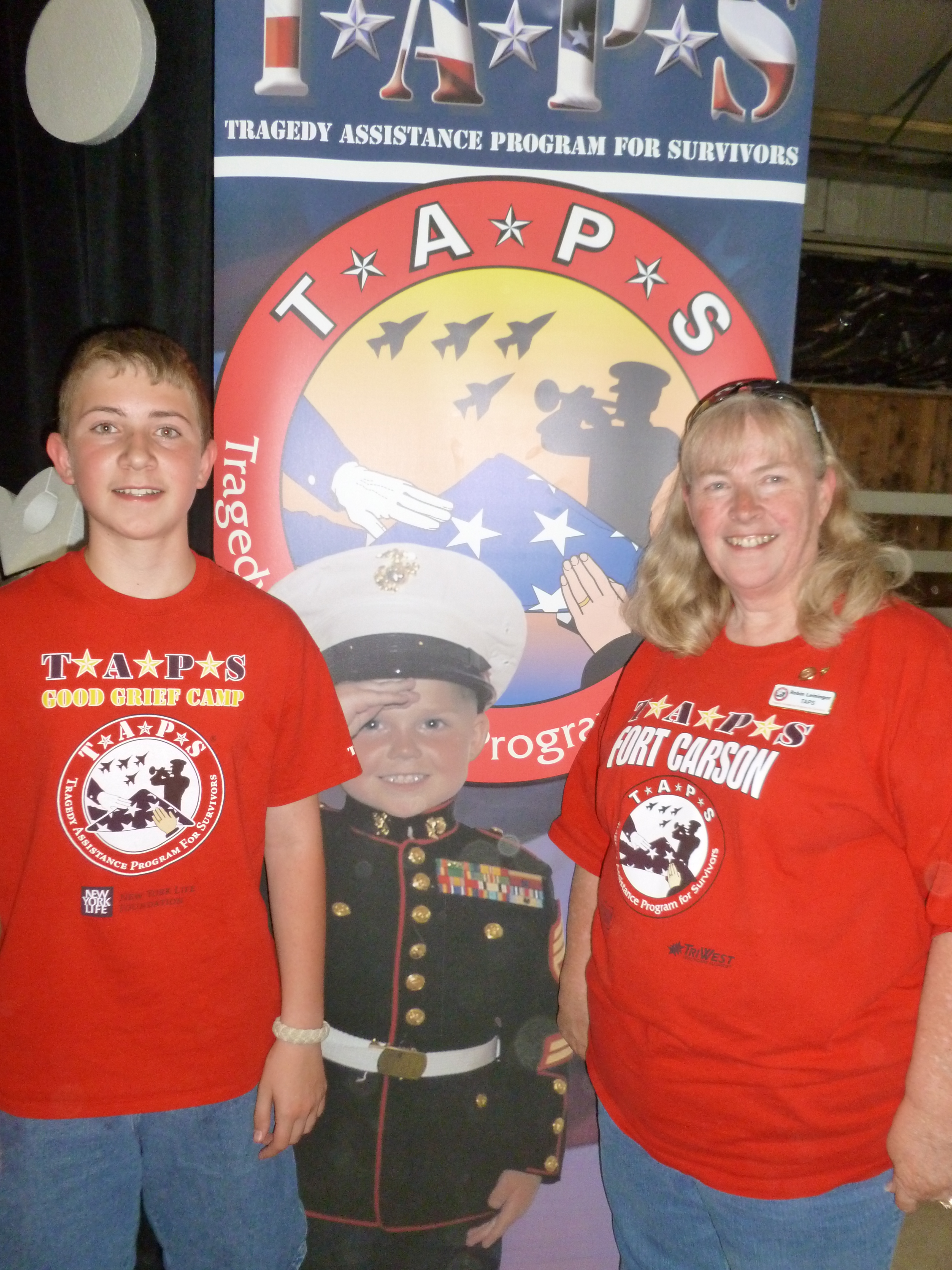 TAPS survivors Robin Leininger and son Nathan have attended this event