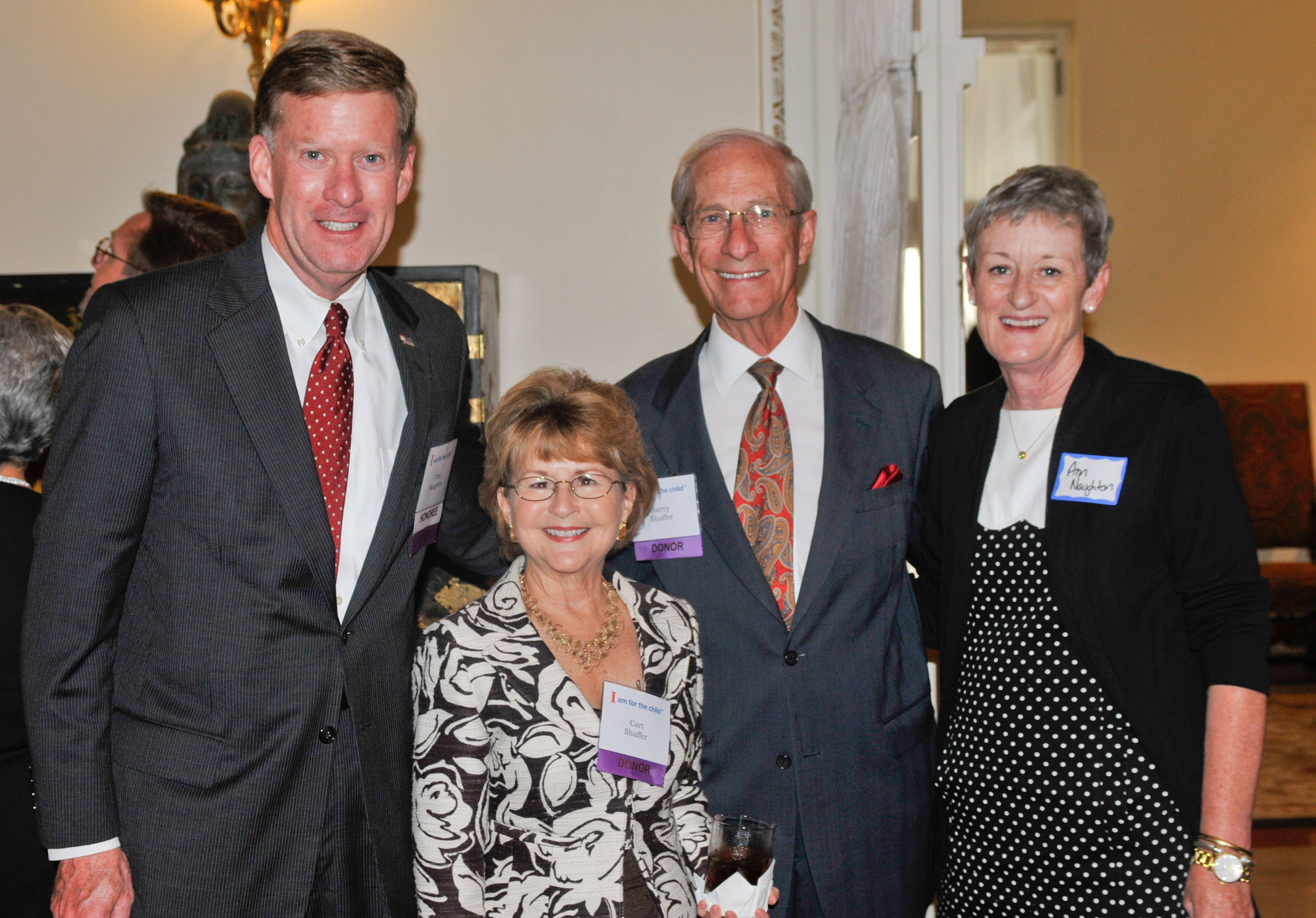 Tom Naughton, left, Cari and Larry Shaffer, Ann Naughton