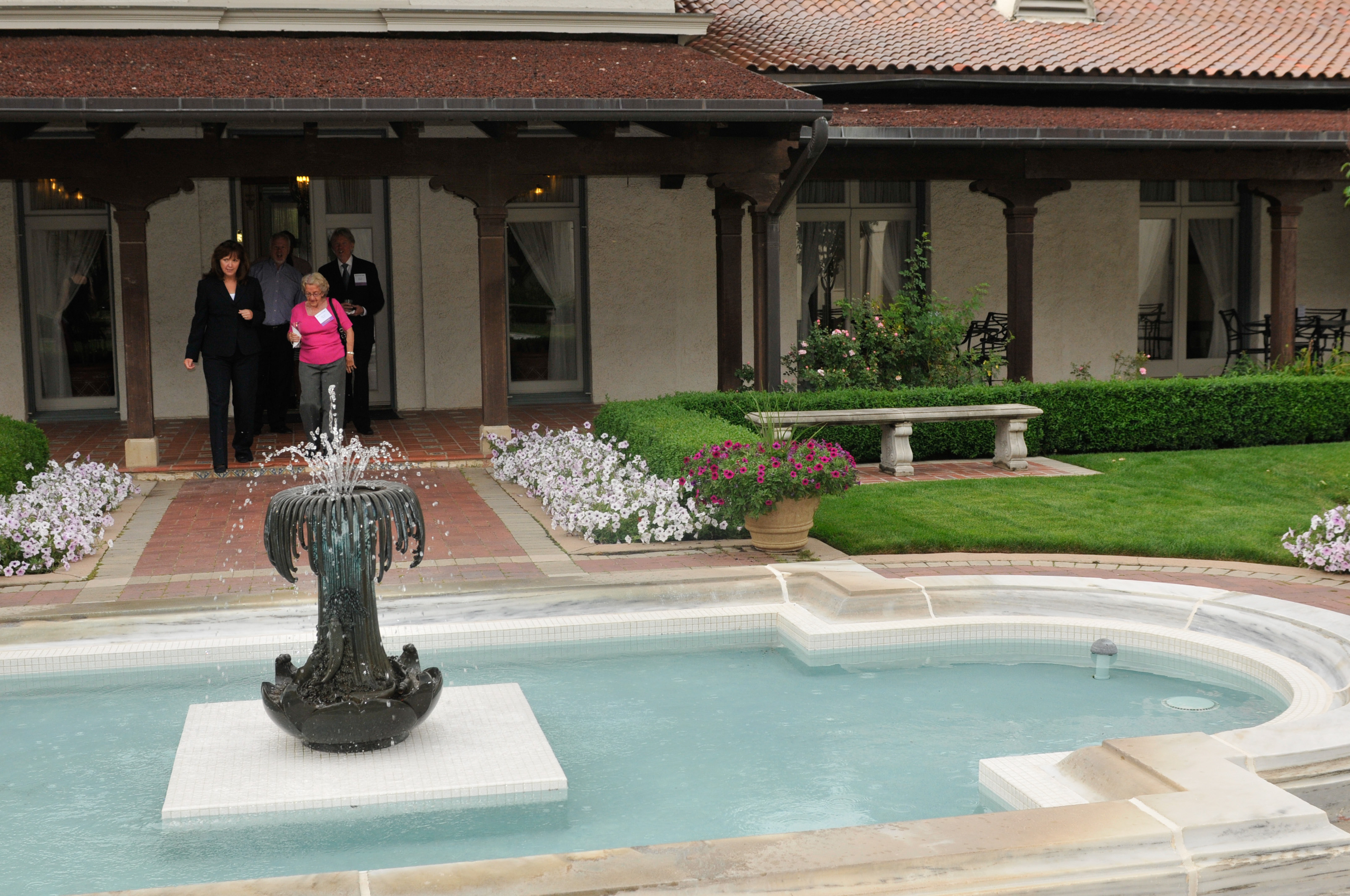 Some of the landscaping around the Penrose House