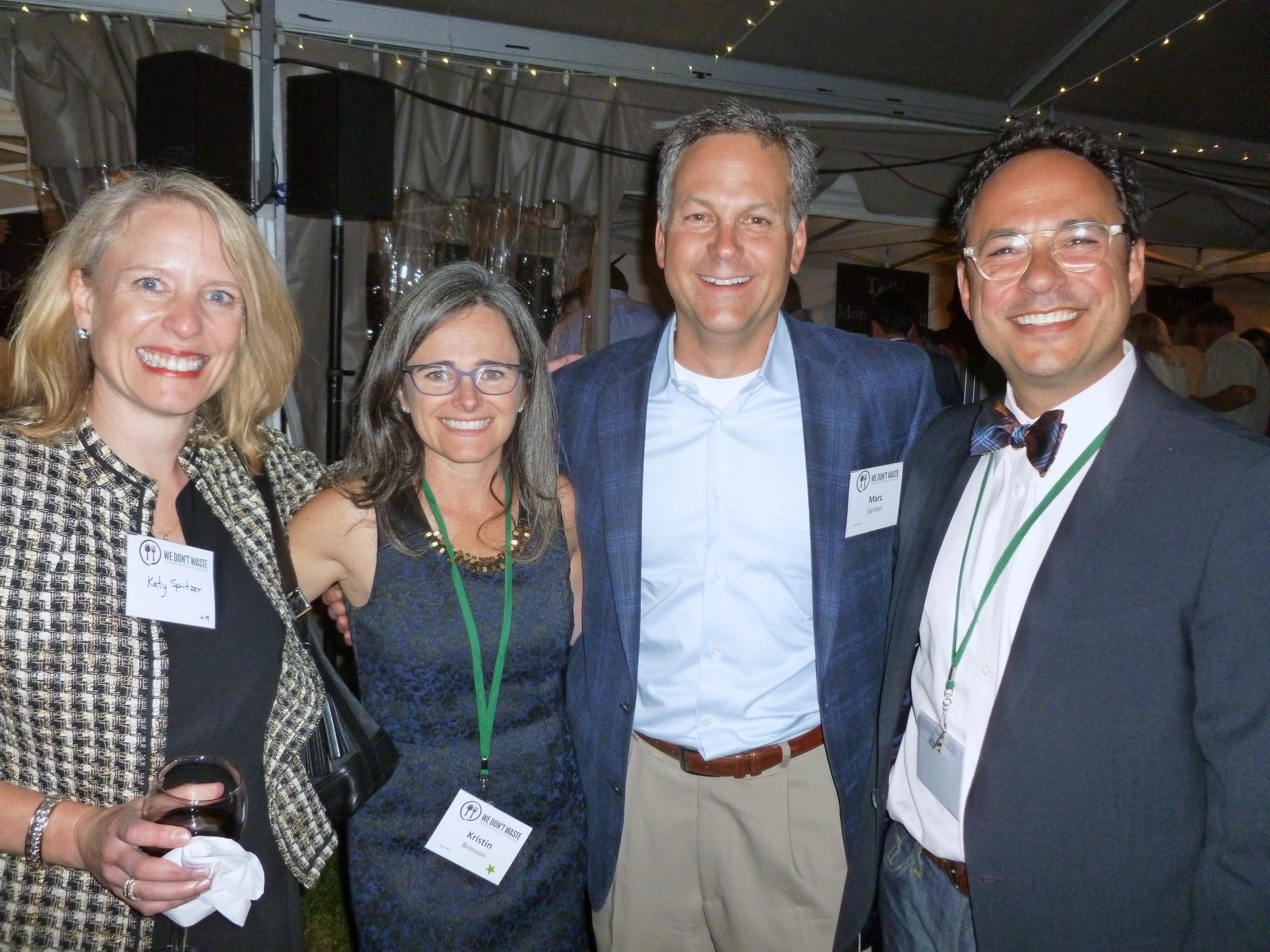 (l To R): Katy Spritzer, Kristin Bronson, Marc Spritzer And Board Vp 