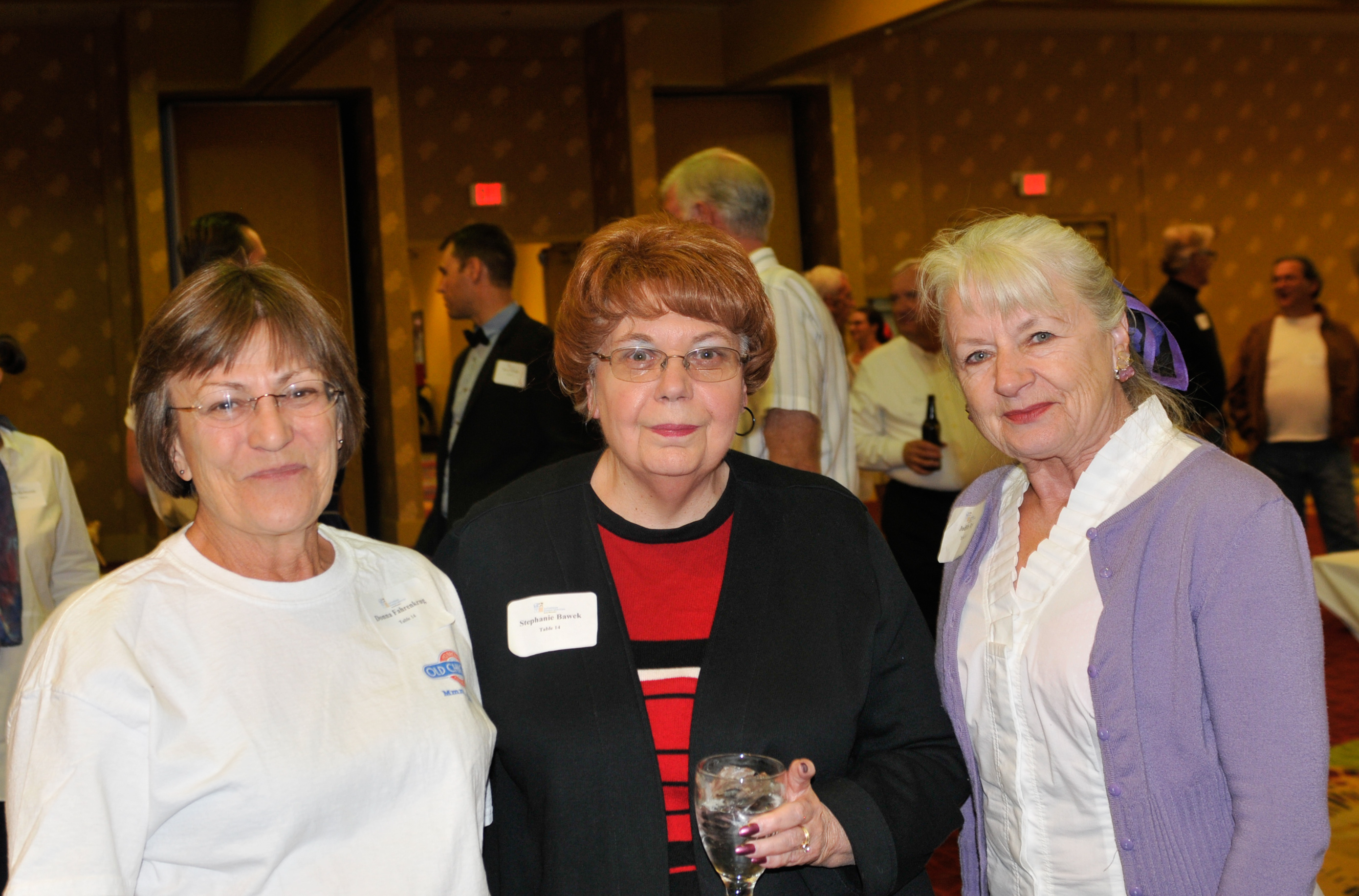 Donna Fahrenkrug, left, Stephanie Bawek and Judith Ray