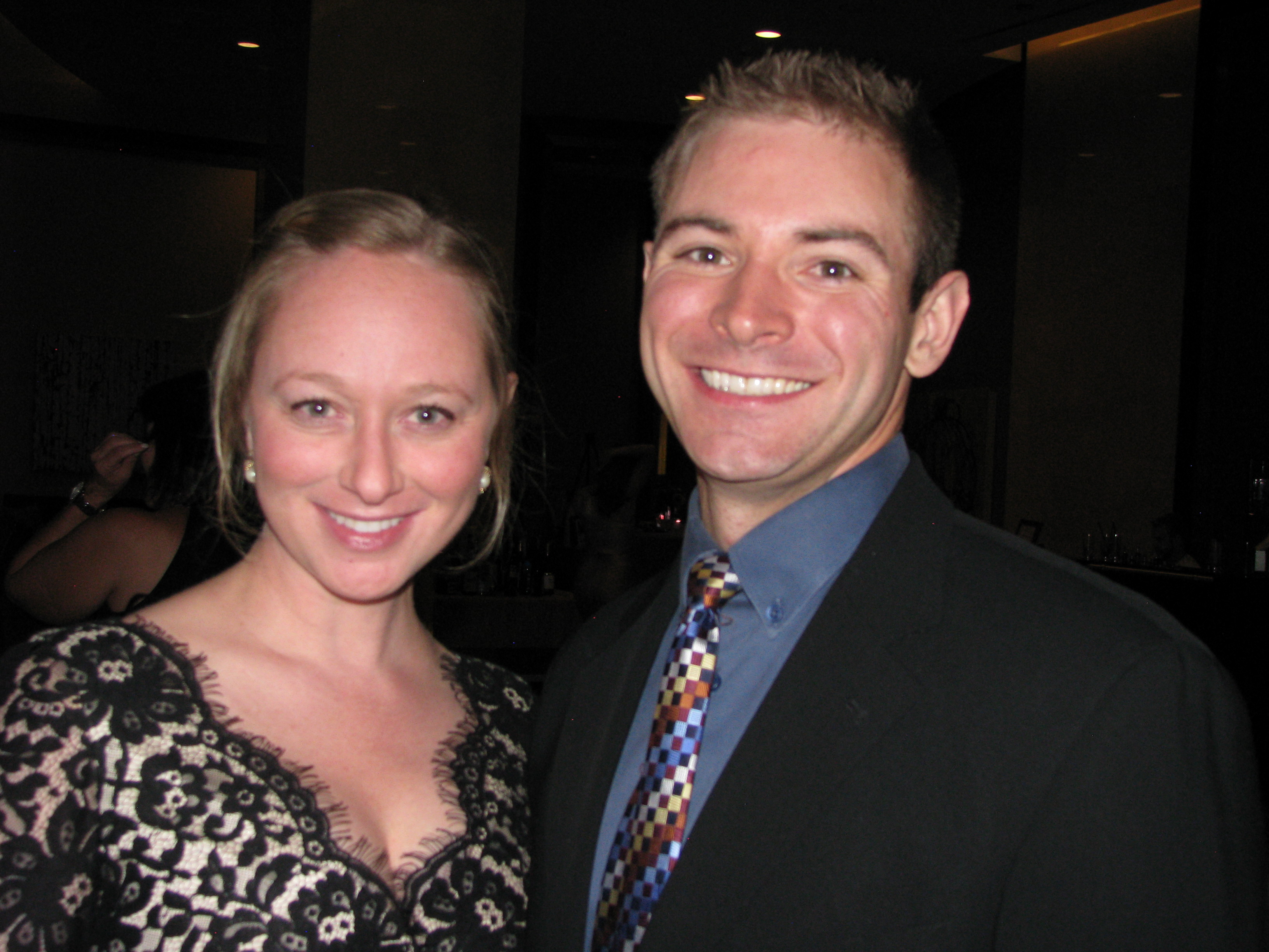 Alexandra West and Dr. James Bieneman smile for a photo