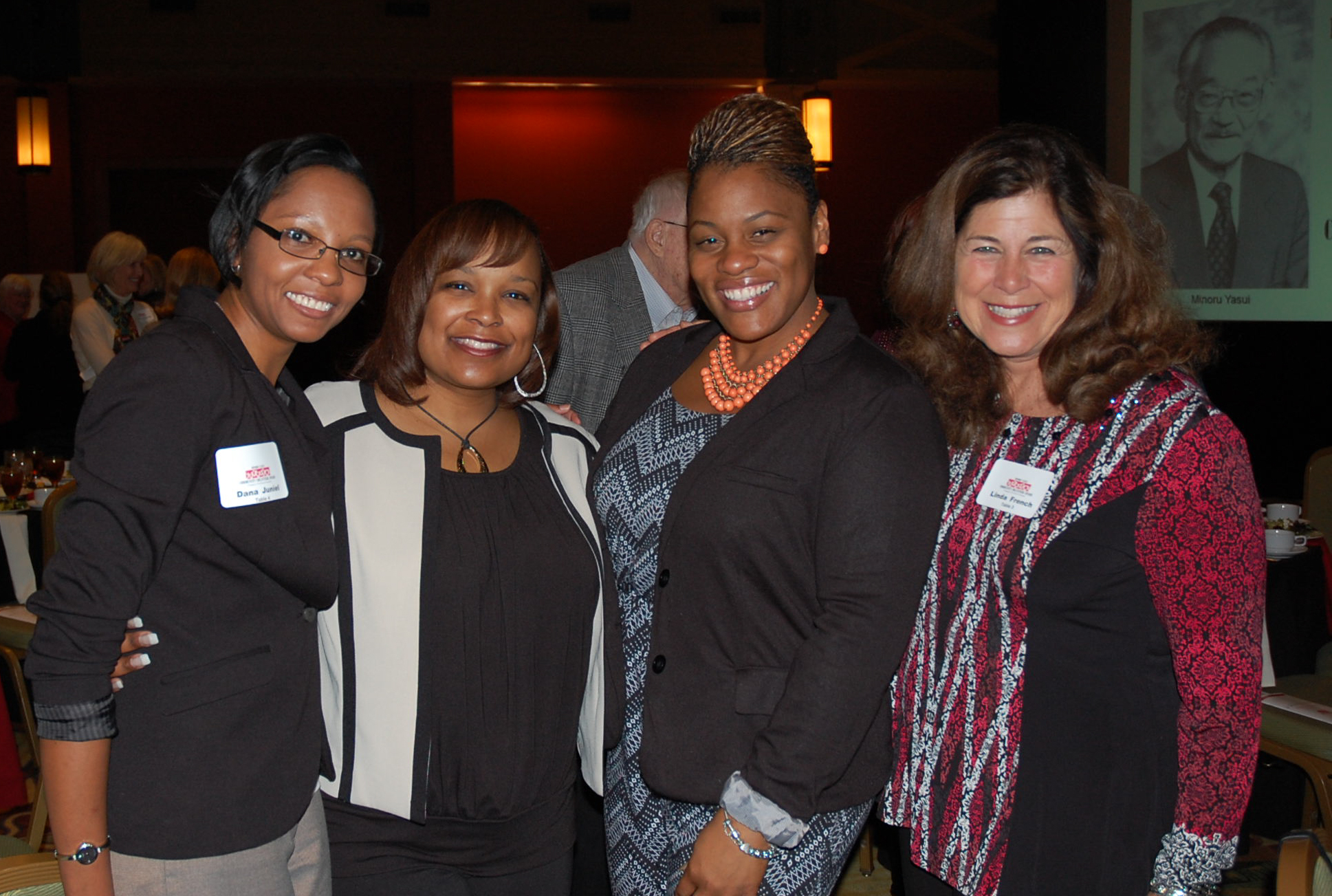 Dana Juniel, left, Mary Louise Lee, Tonya Cooper-Davis, Linda French