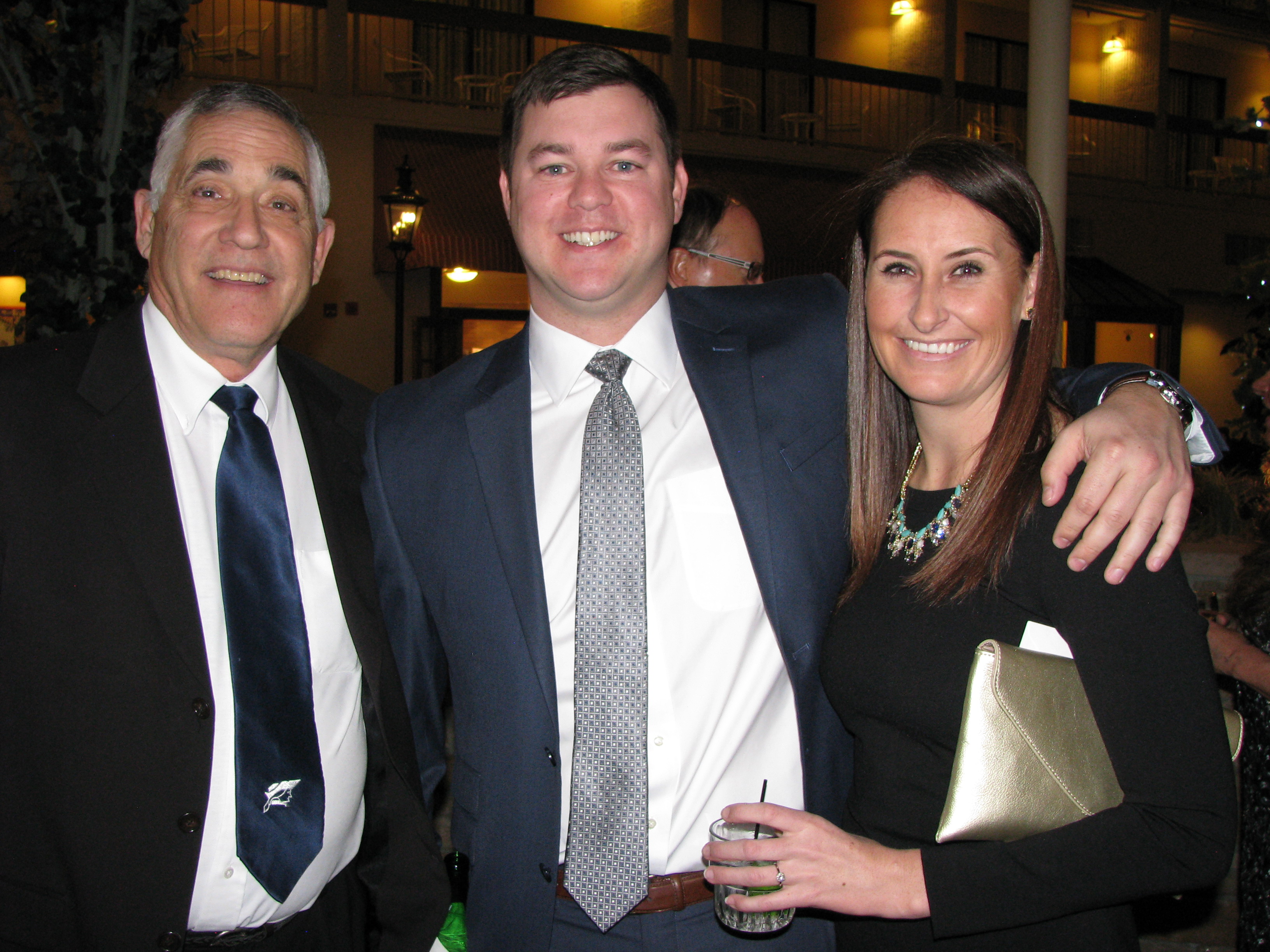 It's A Fun Night For Ed Woytek, Left, Tom O'leary And Honoree Sara Anundsen