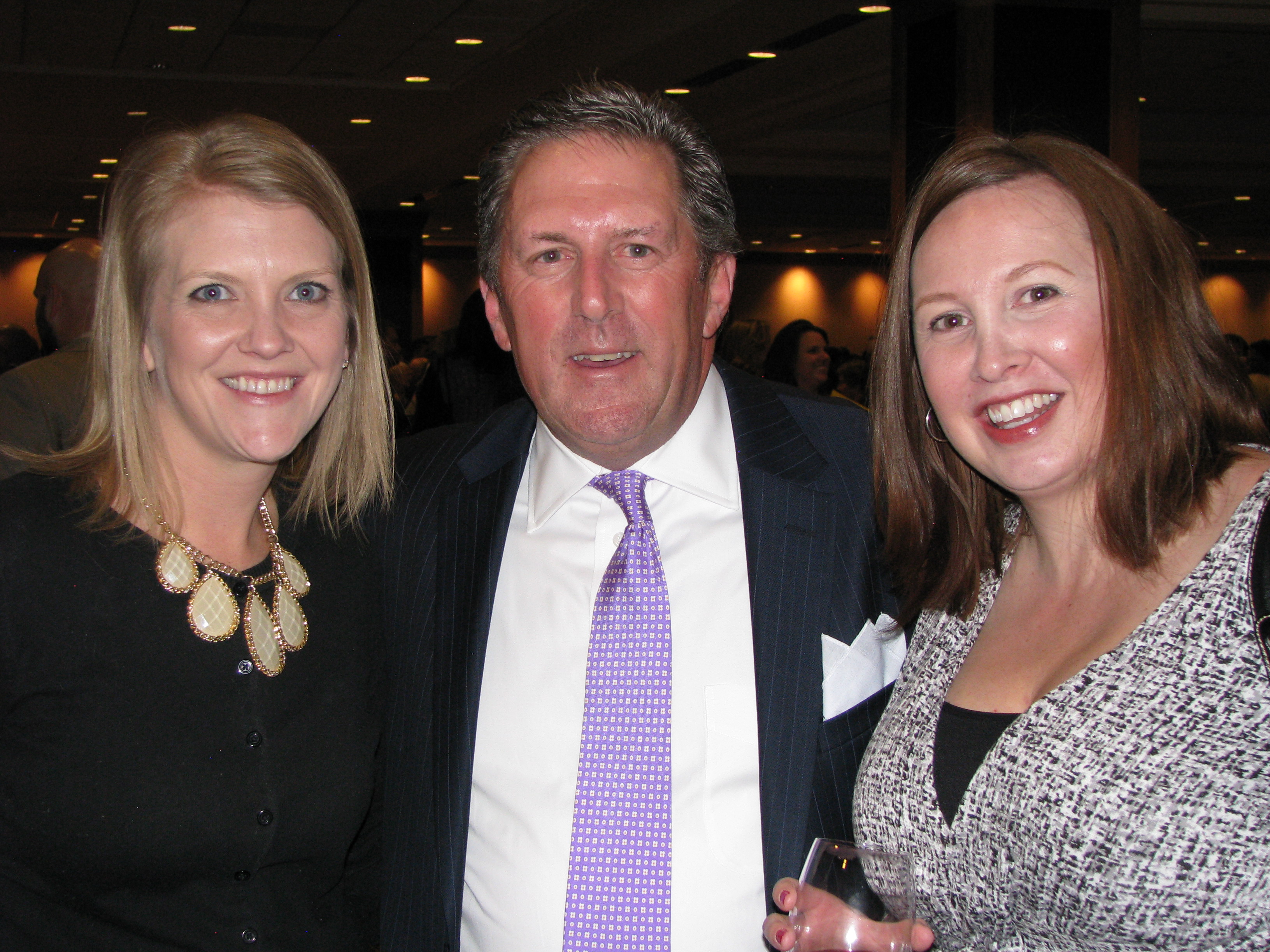 Danika Demers, left, with Matt Whaley and Shannon Martin