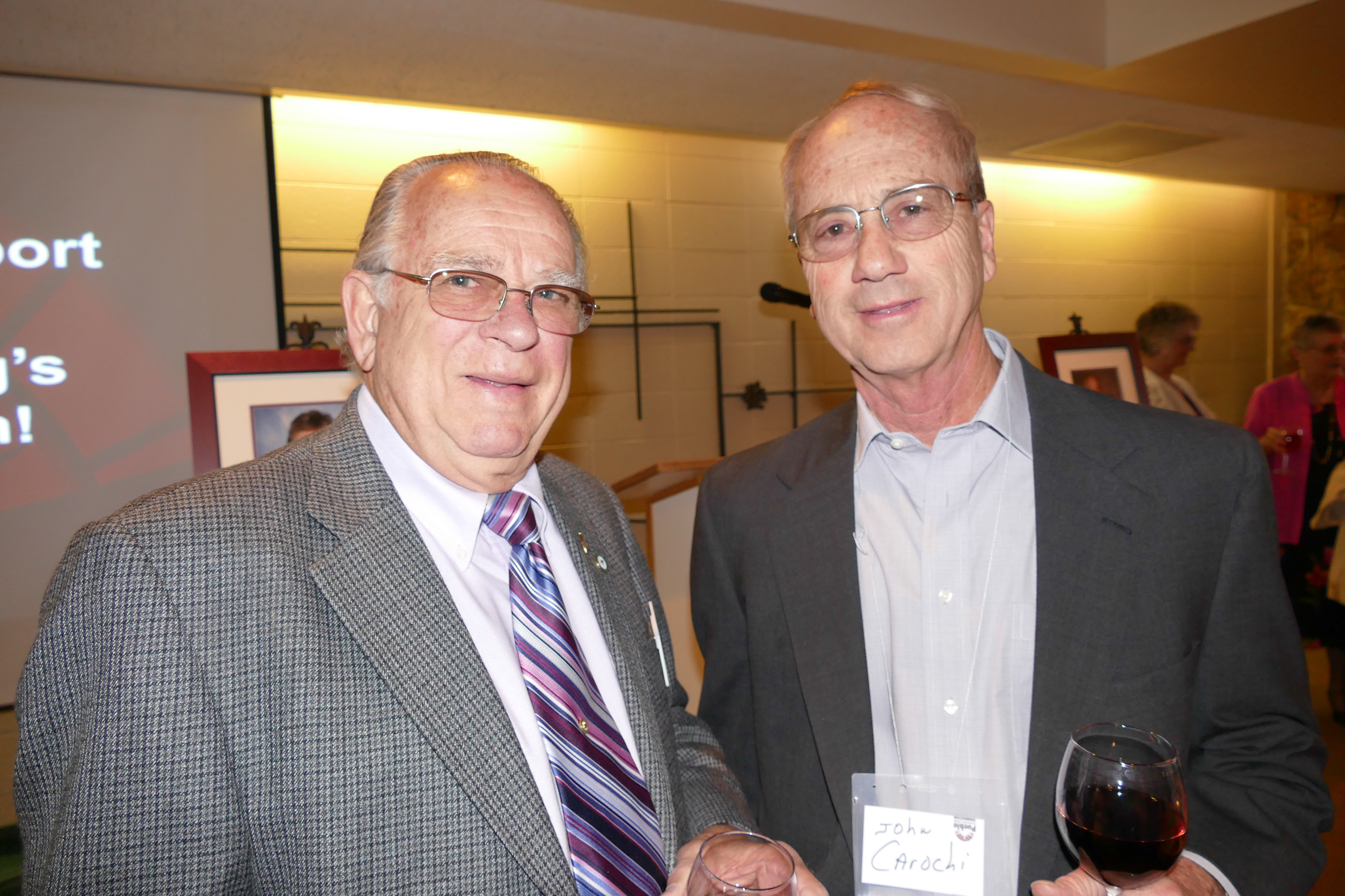 John Rigirozzi, left, and John Carochi