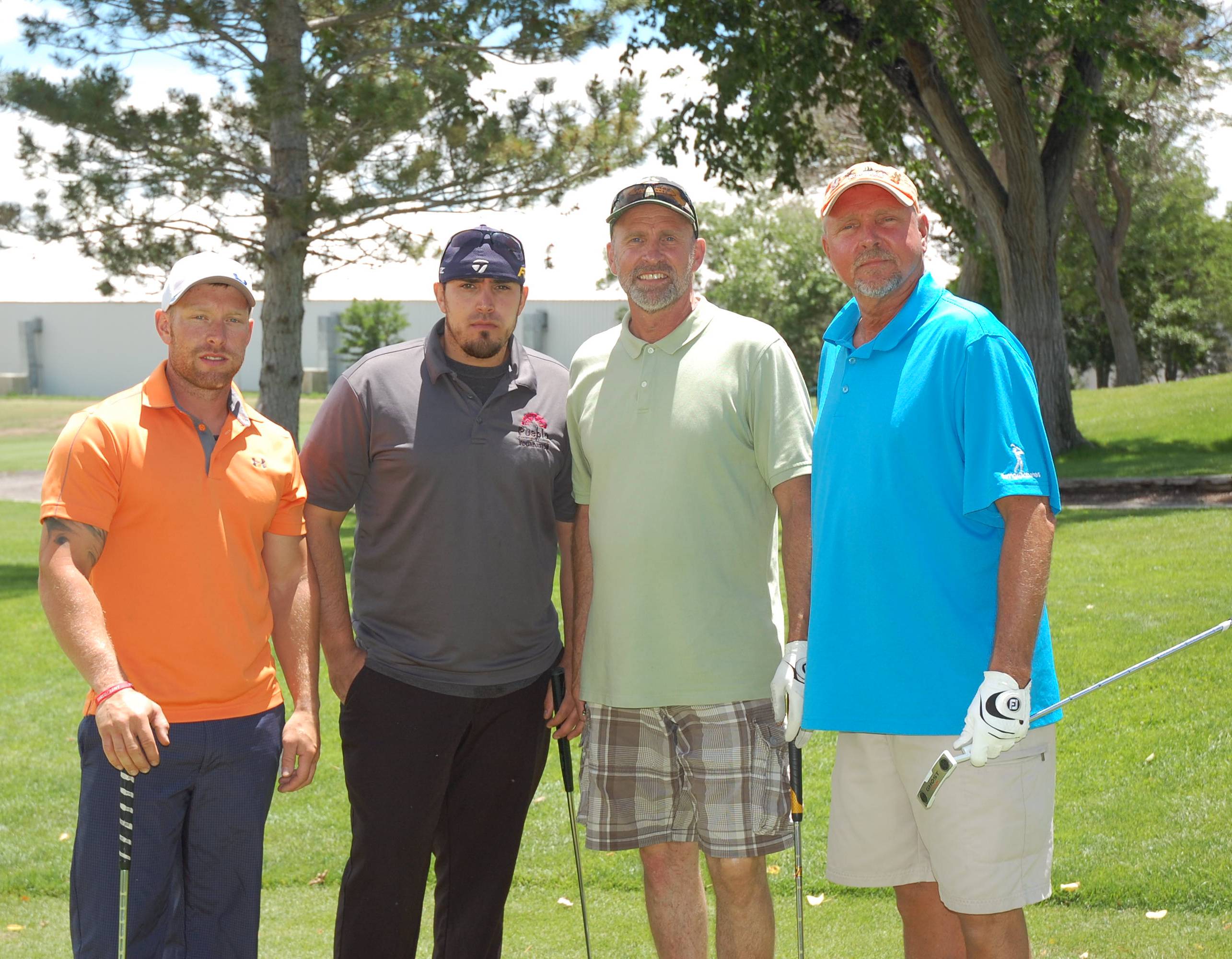 Ryan Richardson, left, Sean McGill, Randell McGill, Pat McGill