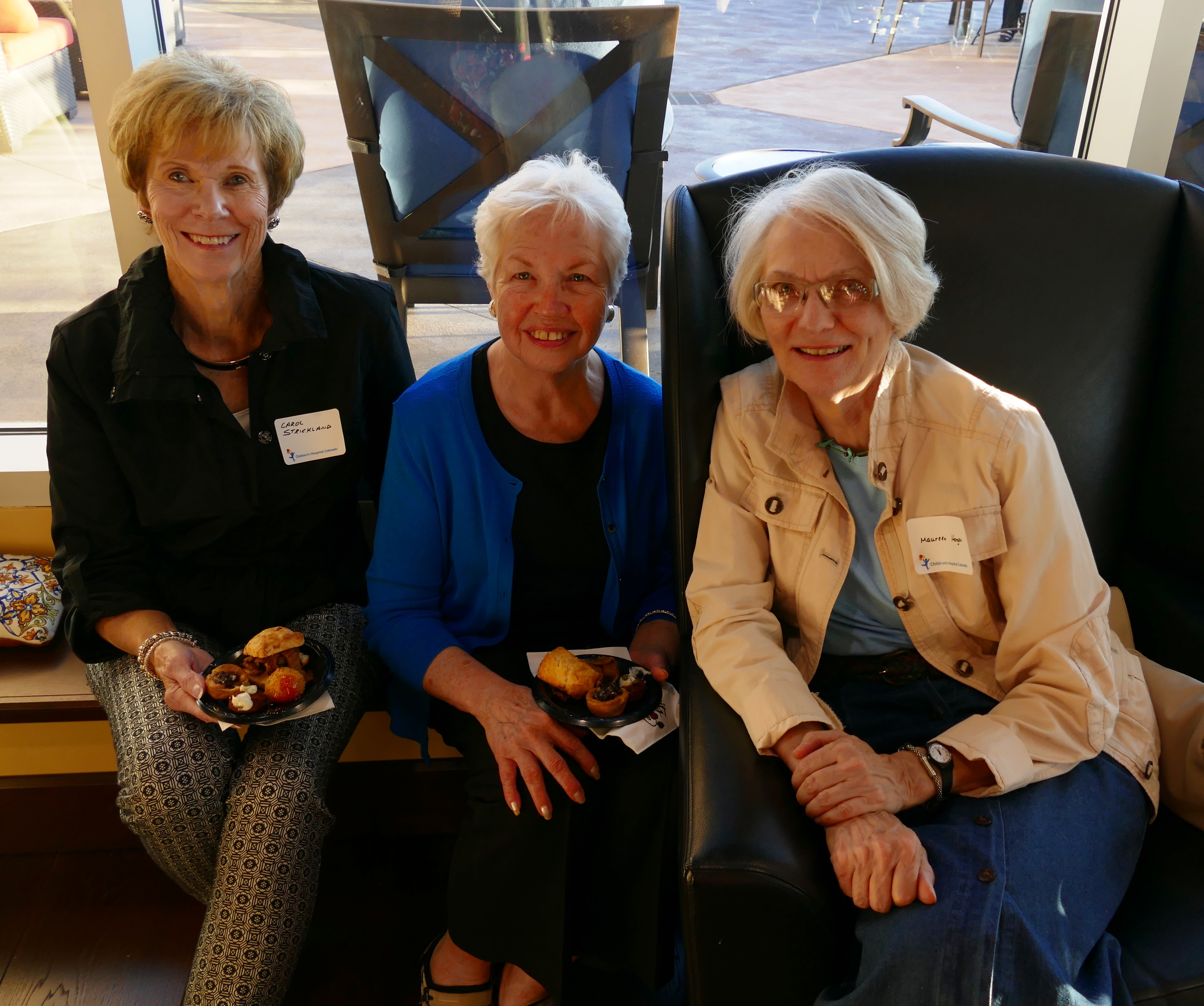 Carol Strickland, left, Diane Cast and Maureen