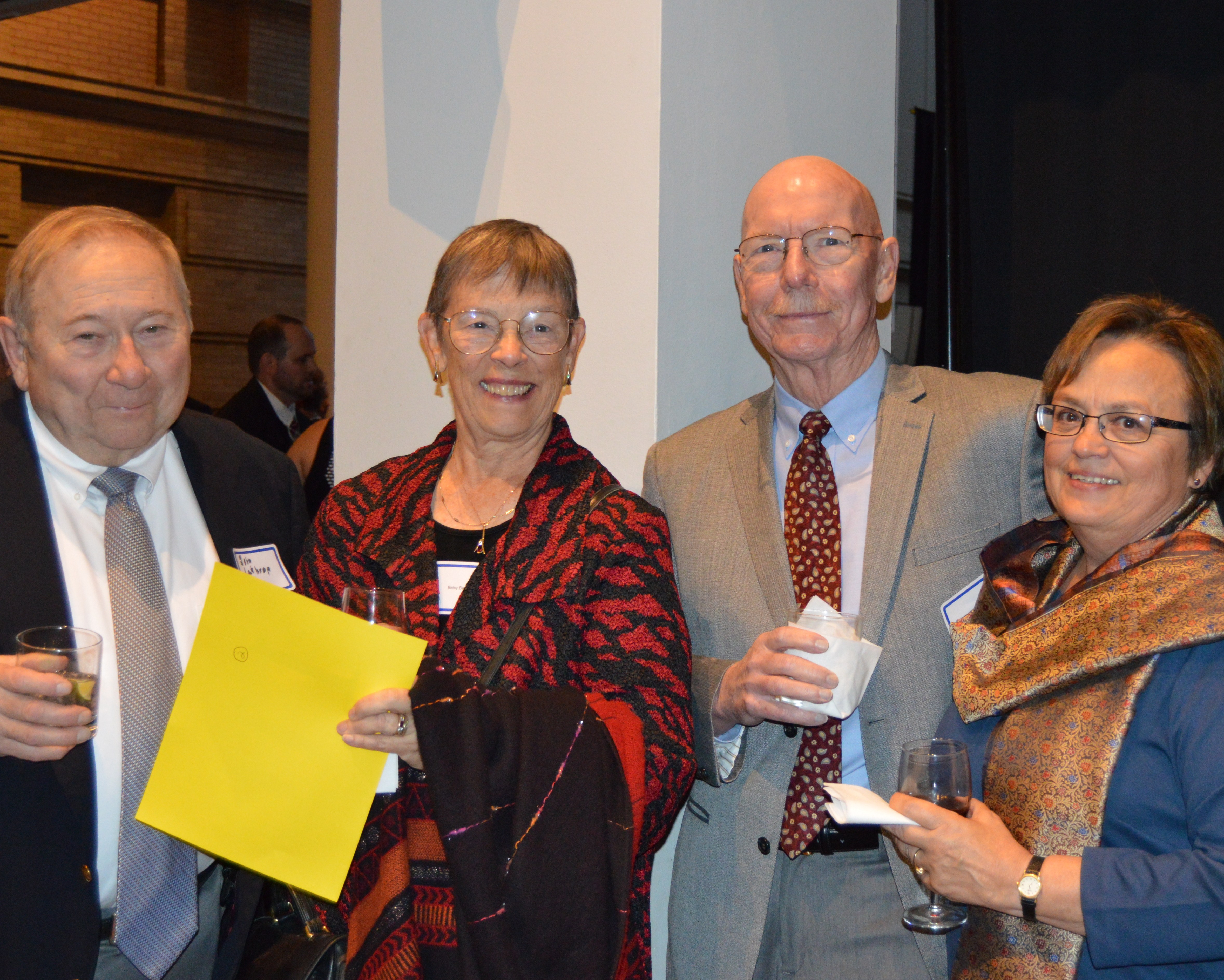 (l to r): John Lathrop, Betsy Bedient, Jay Rourke and Karen Cumbo