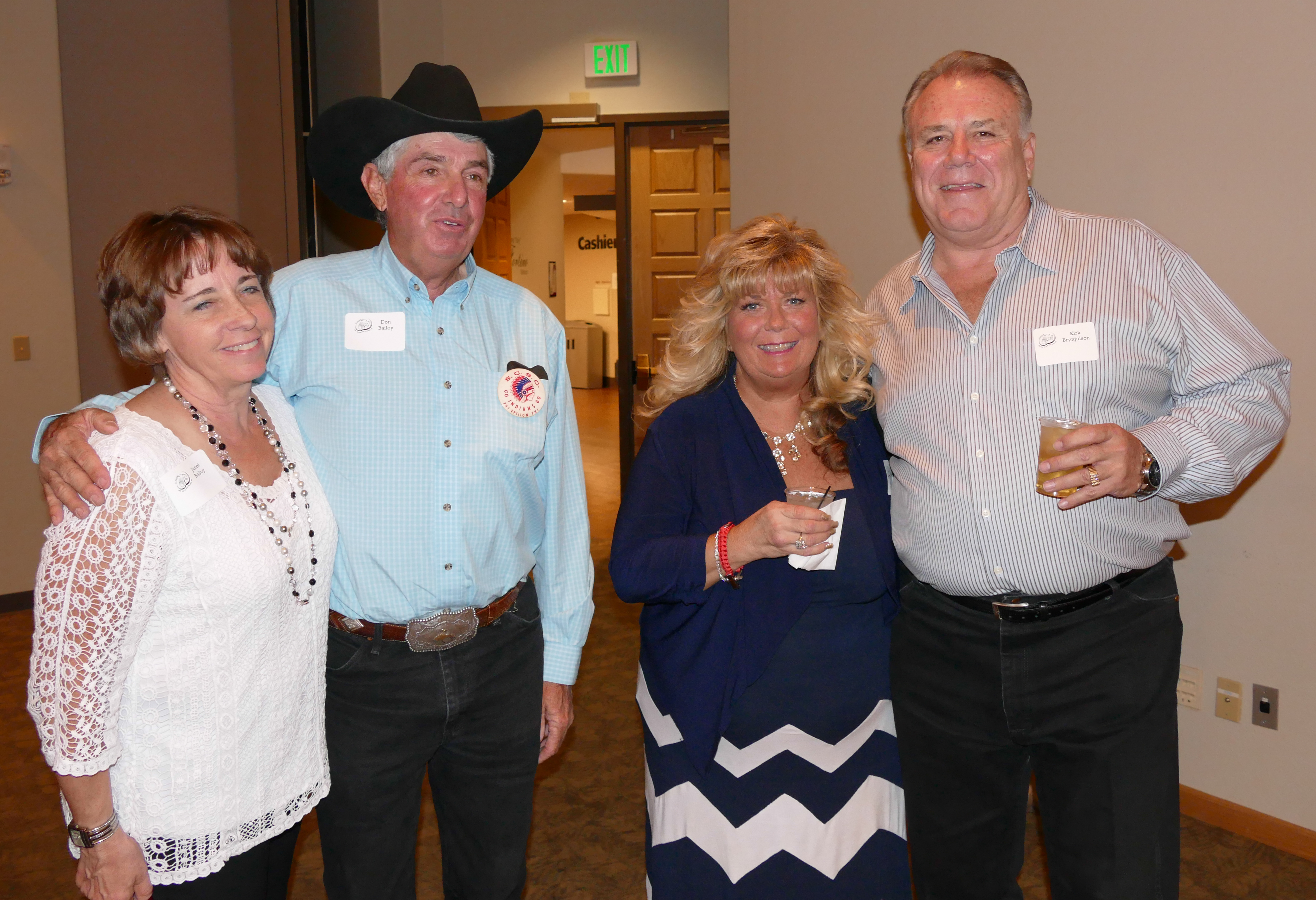 Janet and Don Bailey, left, with Becky and Kirk Brynjulson