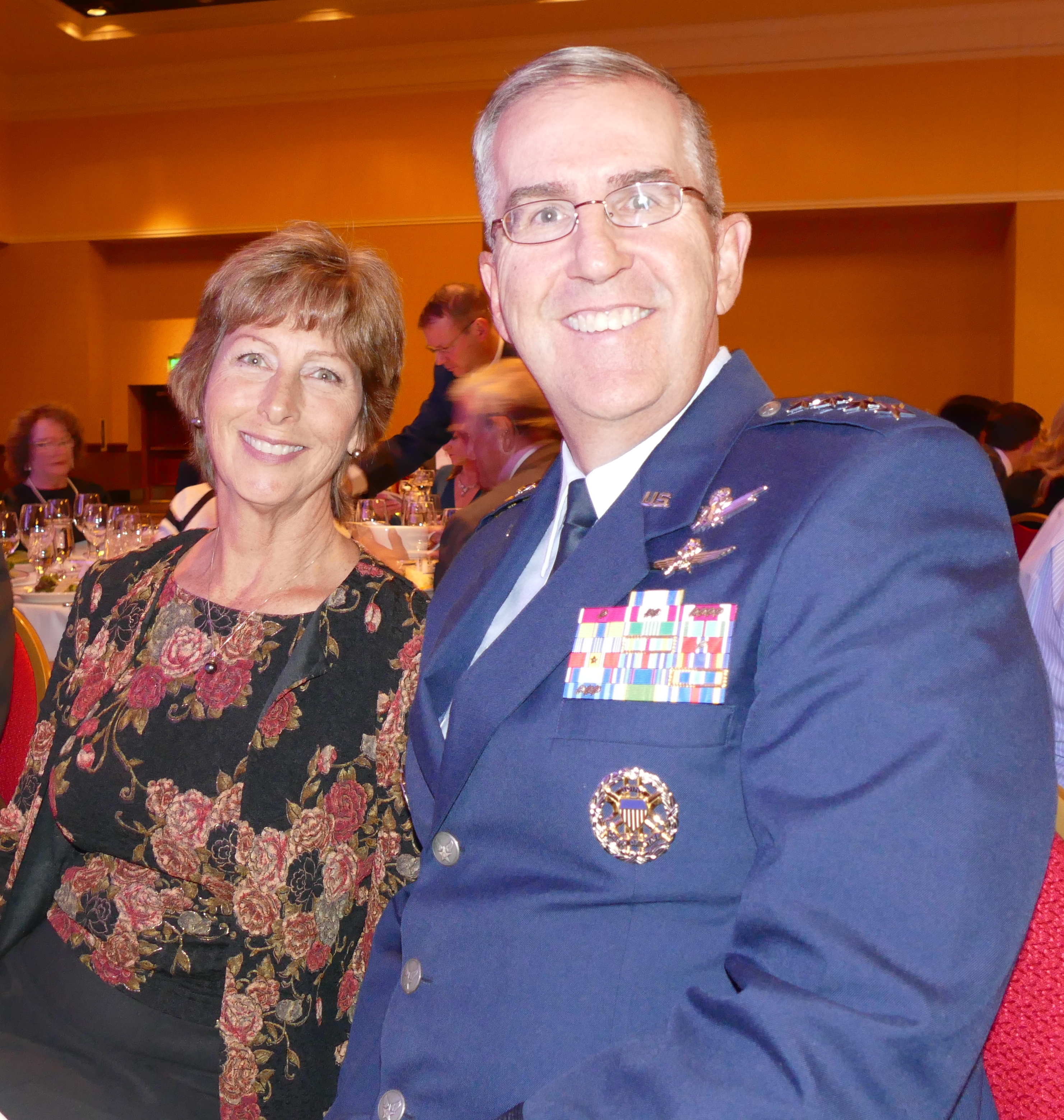 Laura and General John Hyten, commander of Air Force Space Command