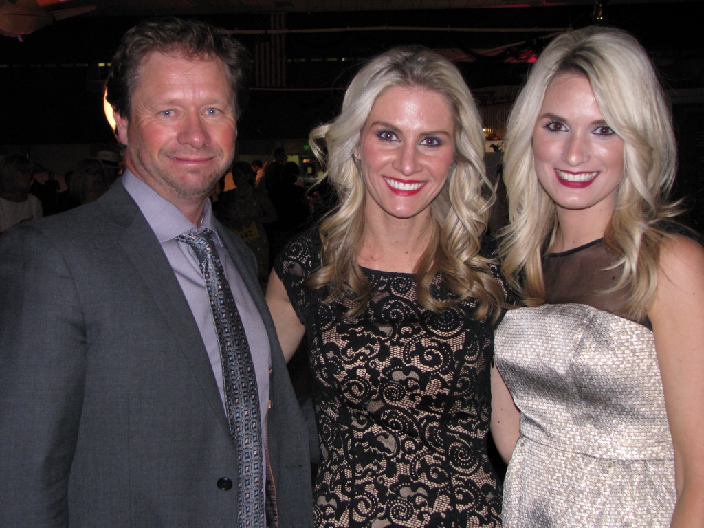 Cameron Fitch, left, with Natalie and Whitney Kies