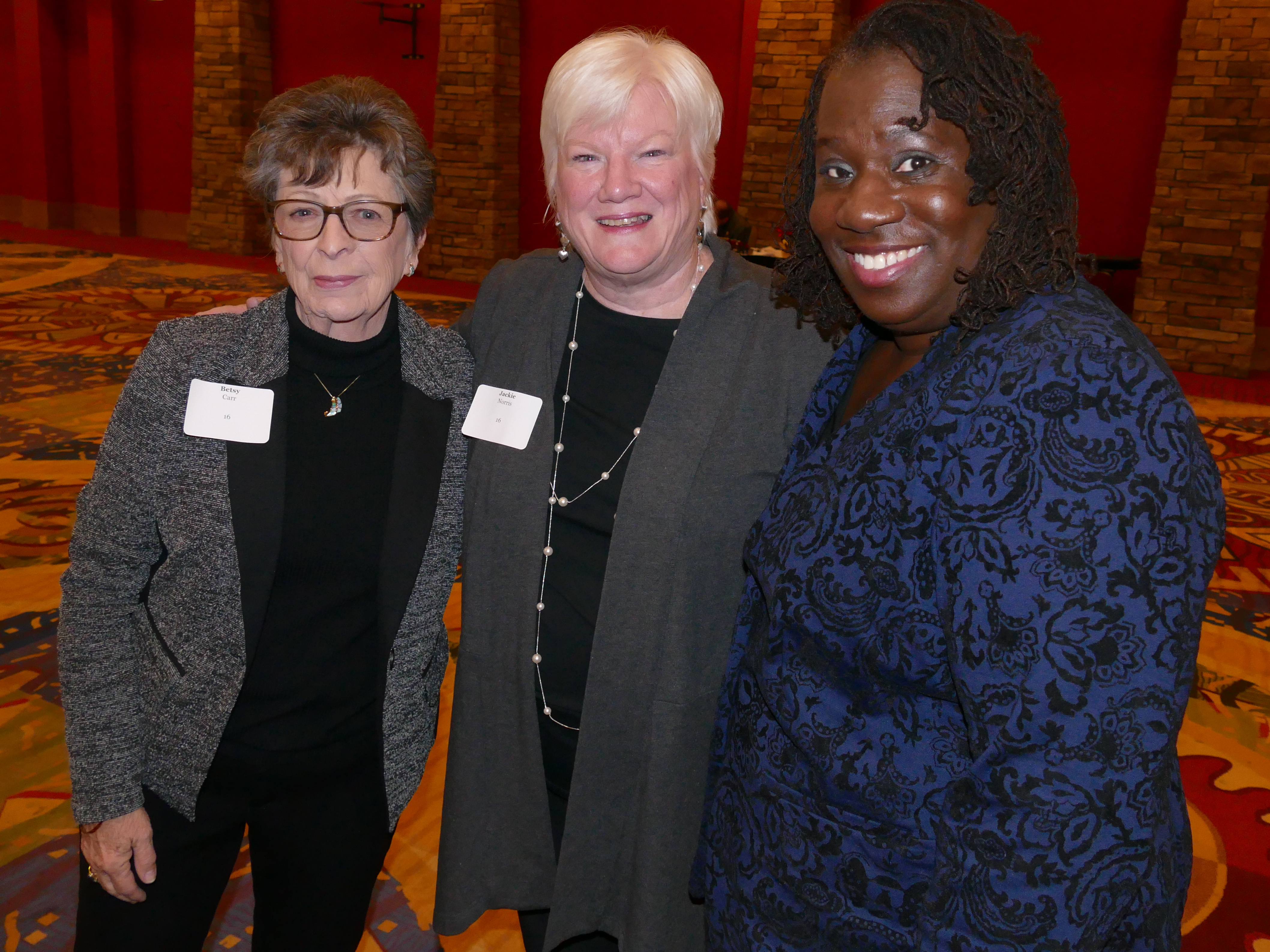 Betsy Carr, left, Jackie Norris and Cherrelyn Napue