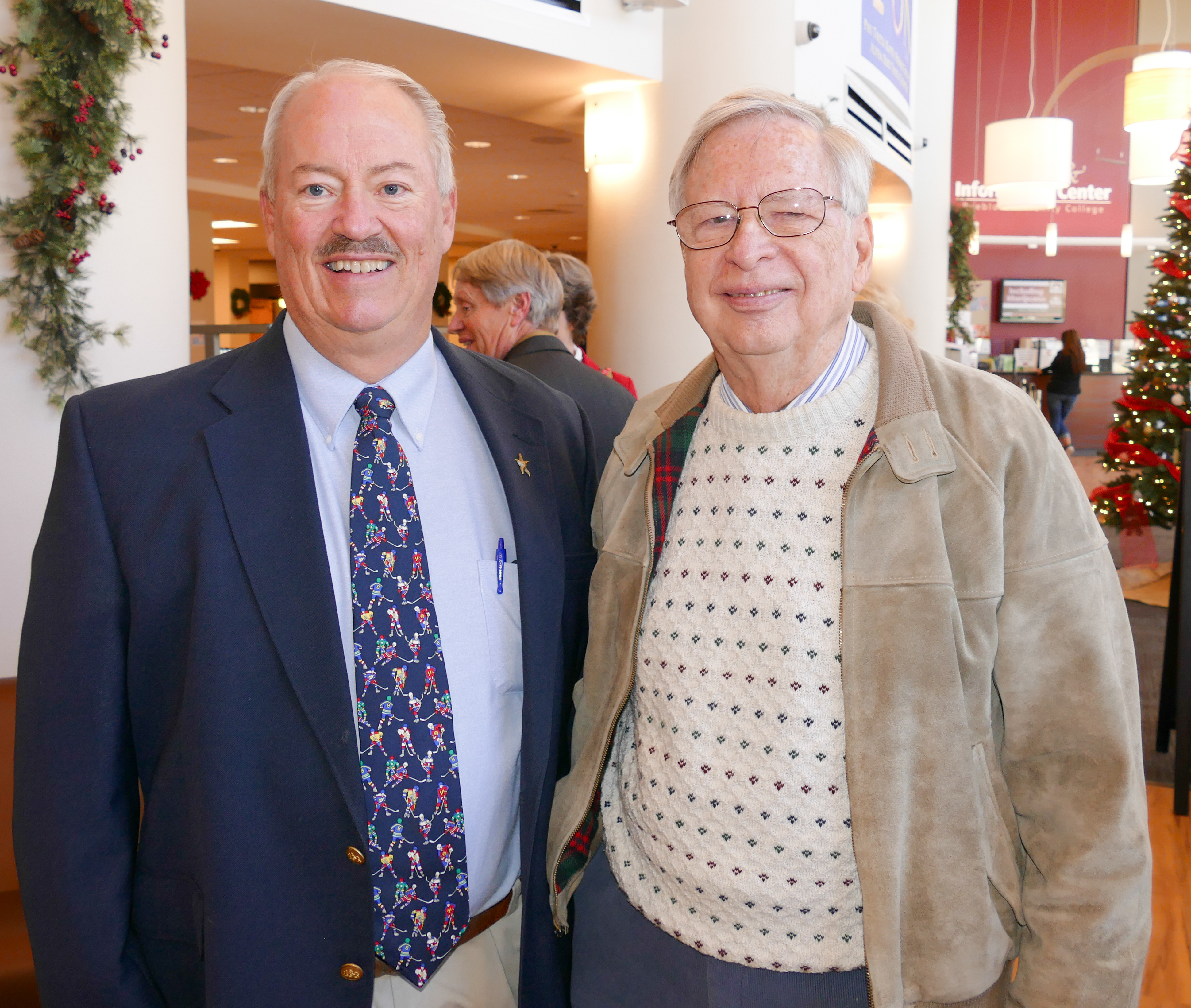 Board President Joe Welte, left, and Jim Stuart