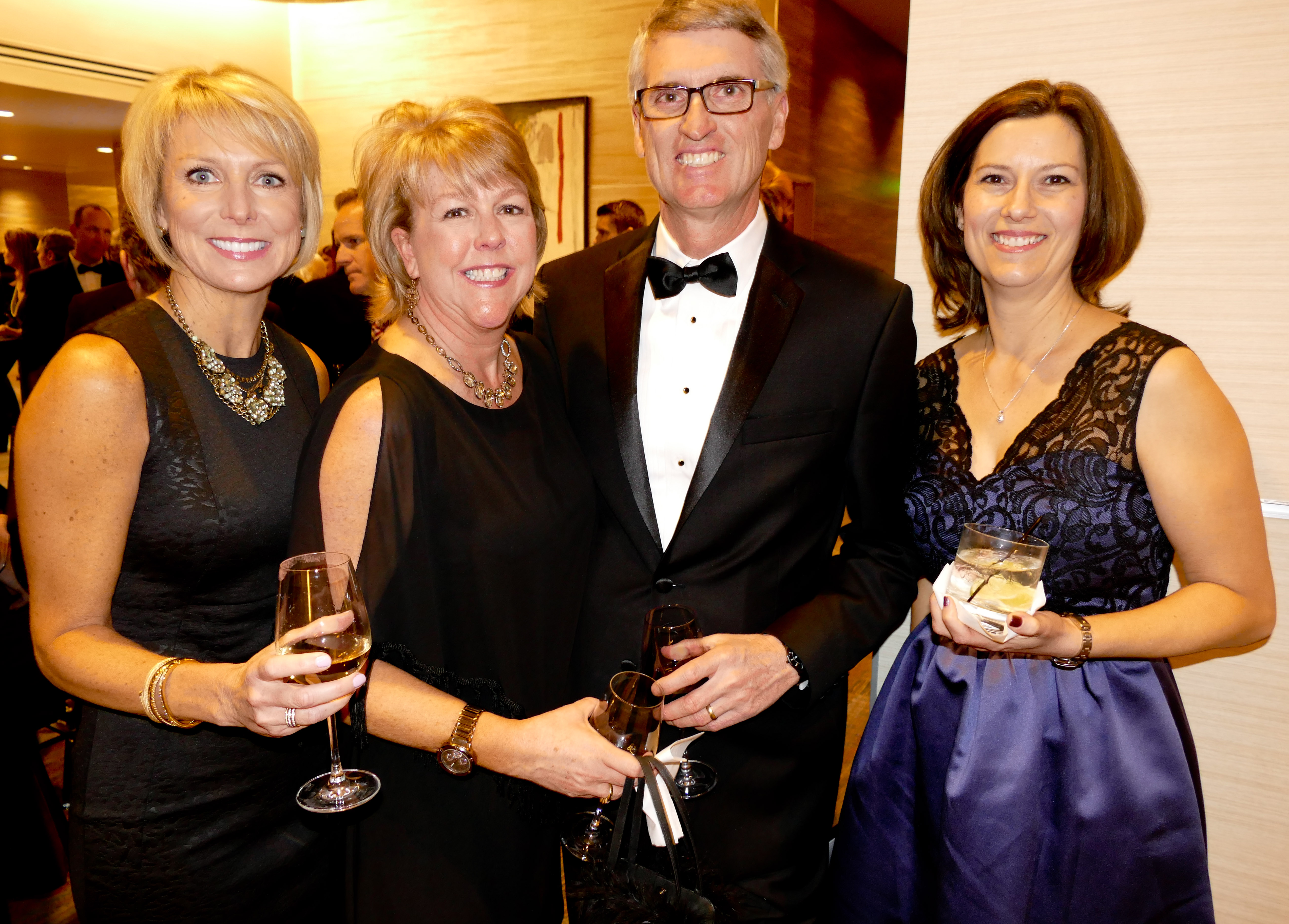 Martha Burns, left, Susan and Ron Tilton, Sarah Holder