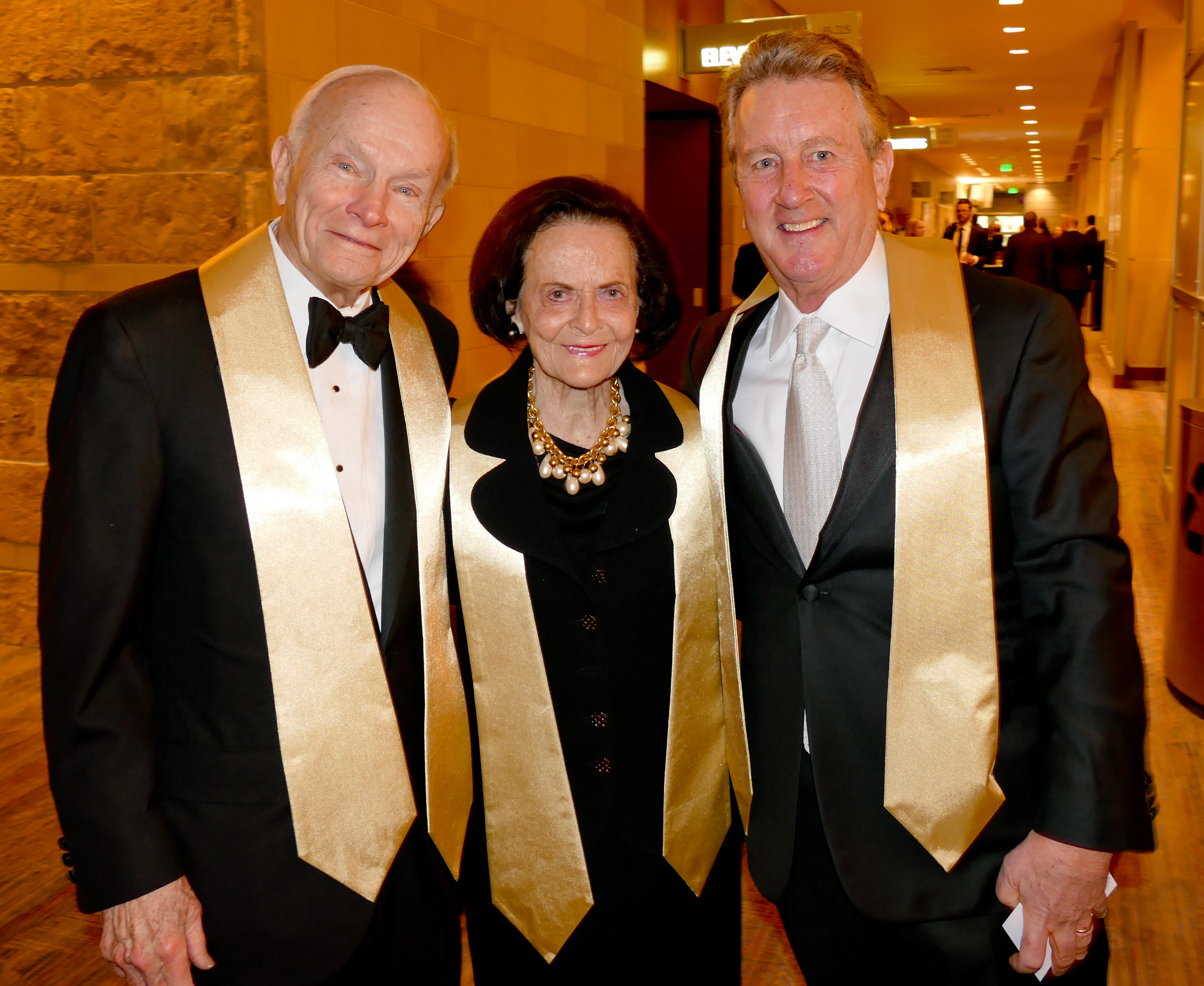 Dan Ritchie, left, Joy Burns and Buz Koelbel