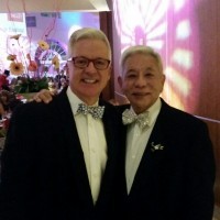 BJ Dyer of Bouquets, left, and Ron Otsuka