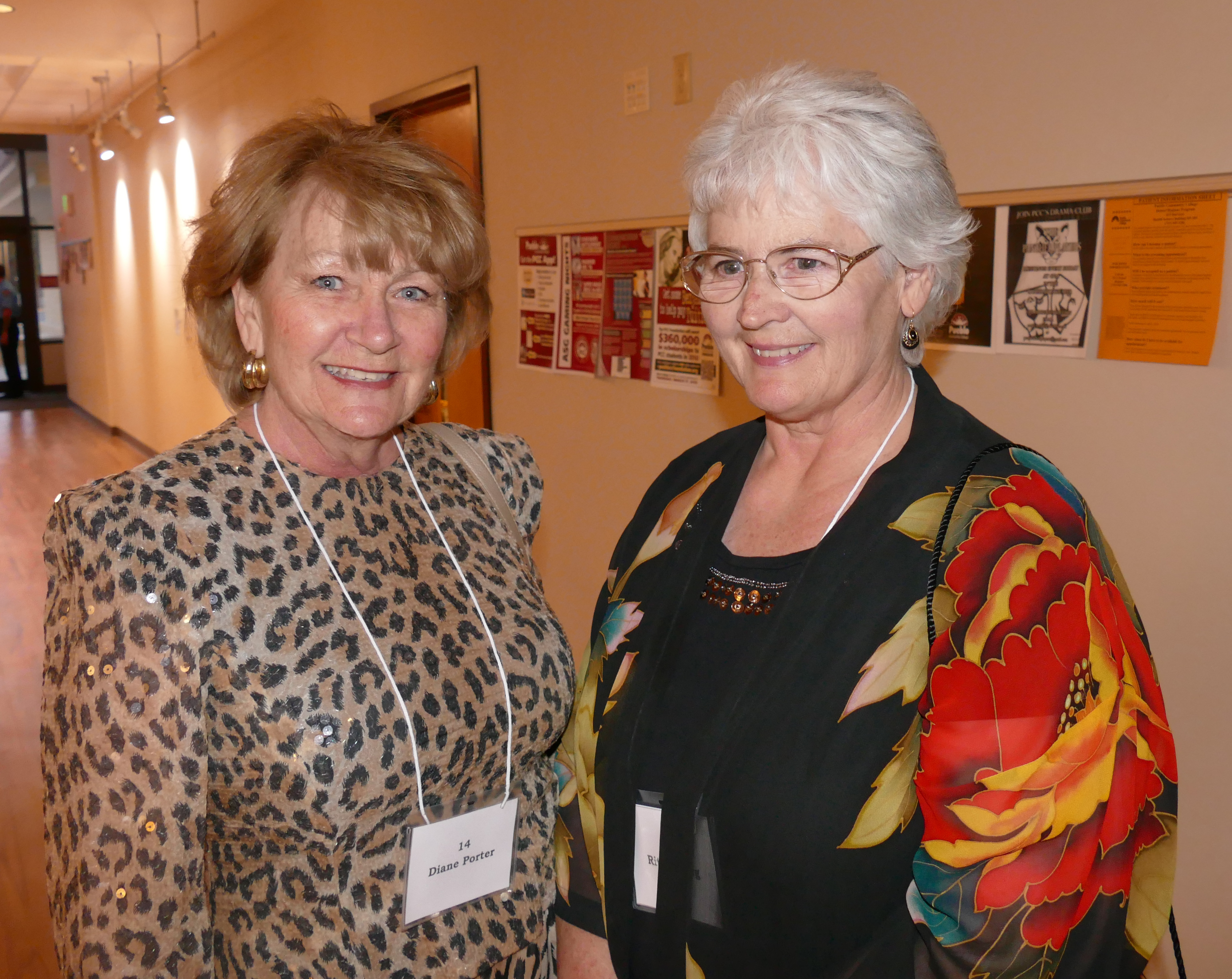 Diane Porter, left, and Rita Friberg