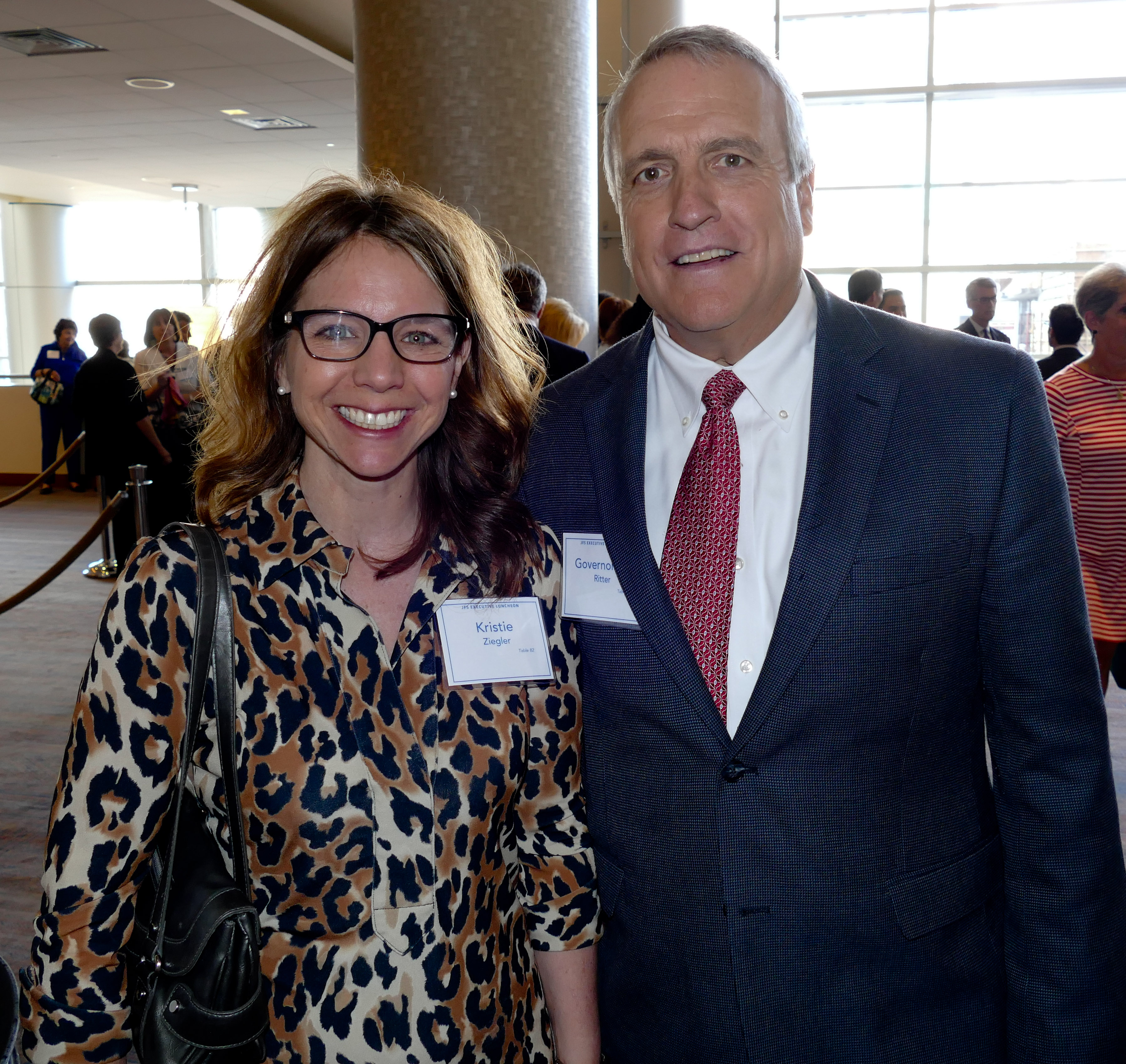 Christie Ziegler chats with former Governor Bill Ritter