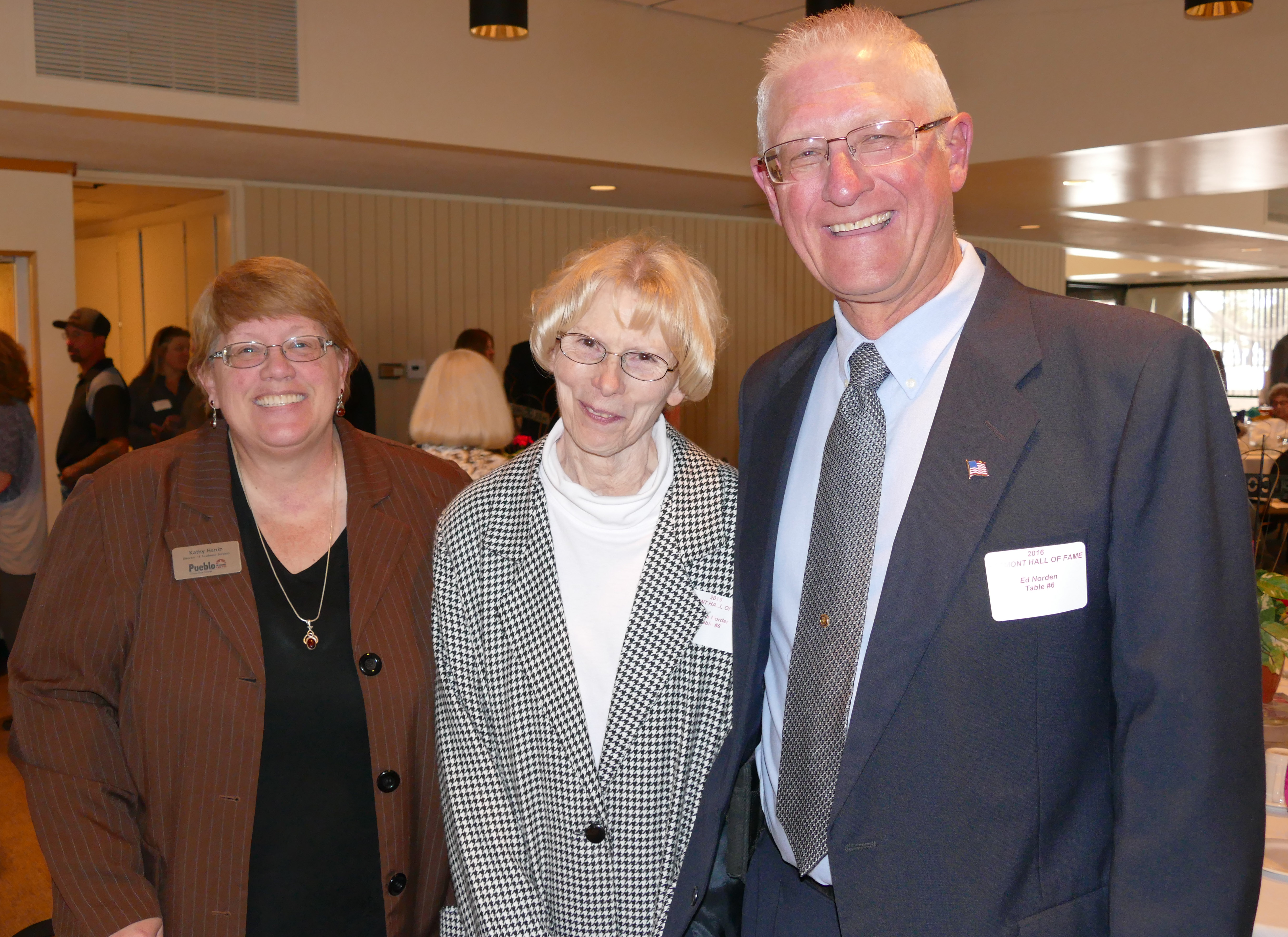 Academic Services Director Kathy Herrin, left, with Janice and ...