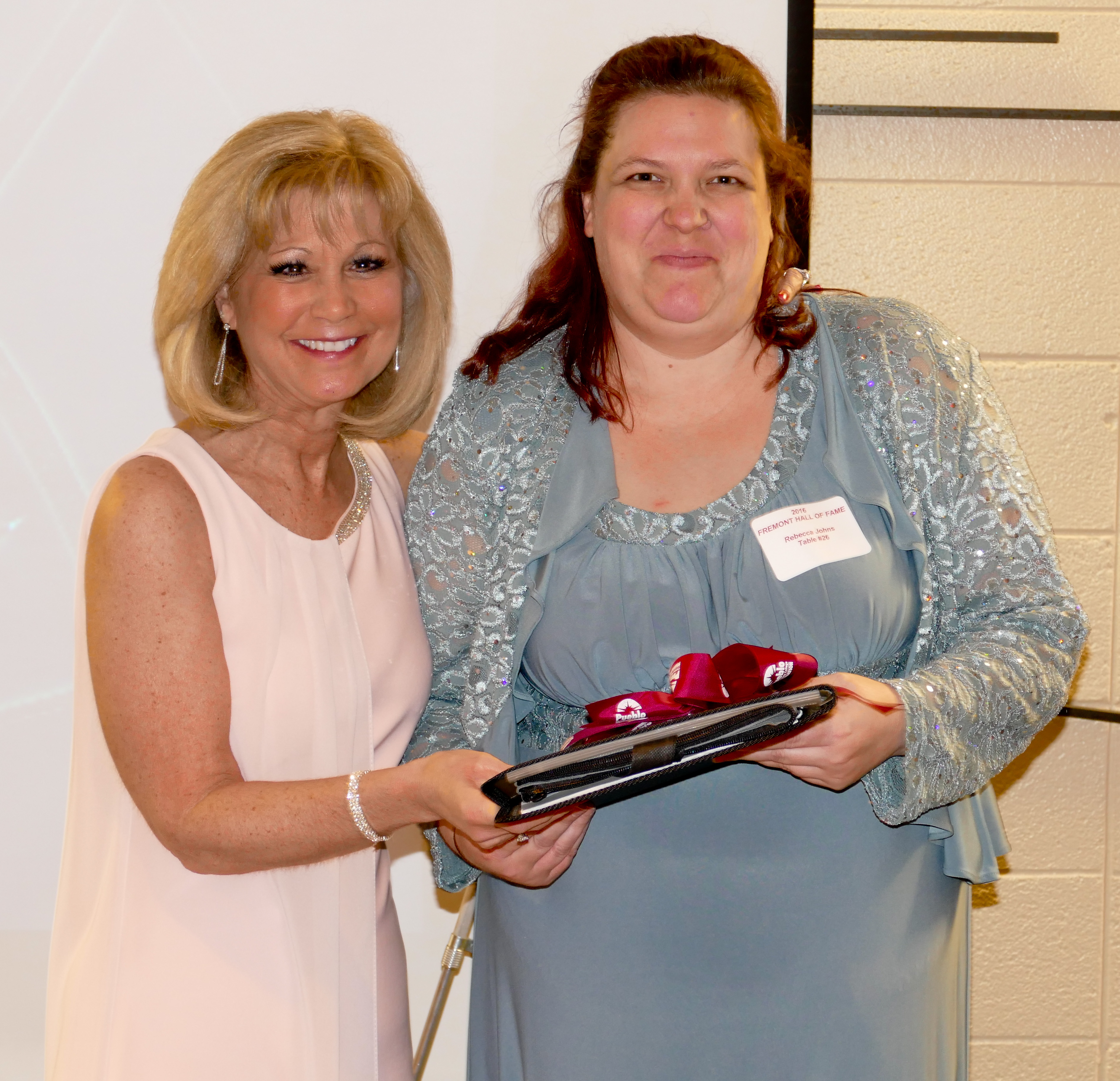 Dr. Patty Erjavec and scholarship recipient Rebecca Johns