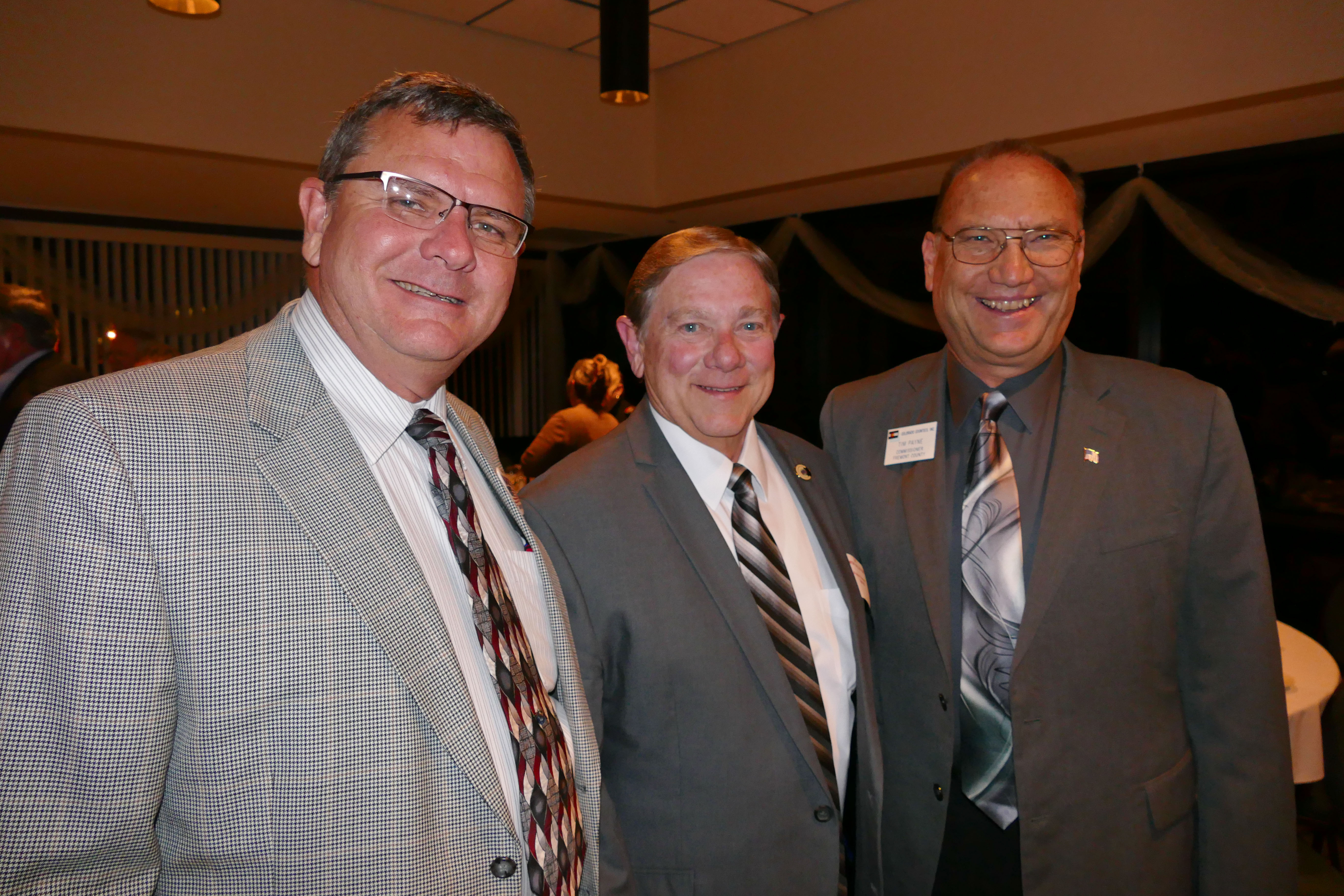 John Marietta, left, Canon City Mayor Preston Troutman and Commissioner ...